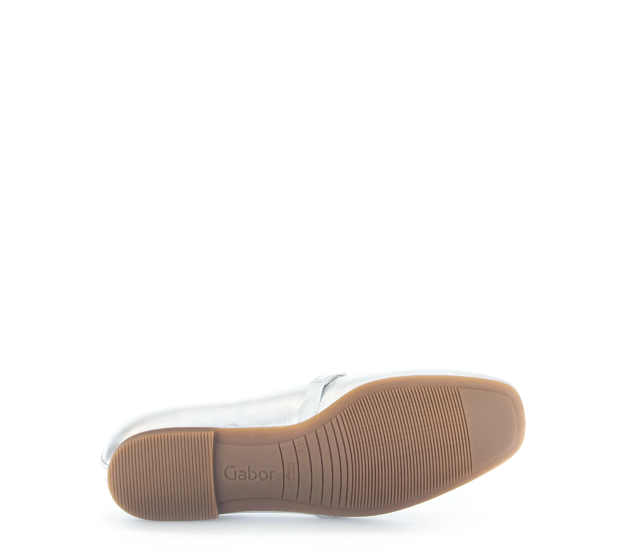 Ballerines argentées en cuir lisse - Image 6