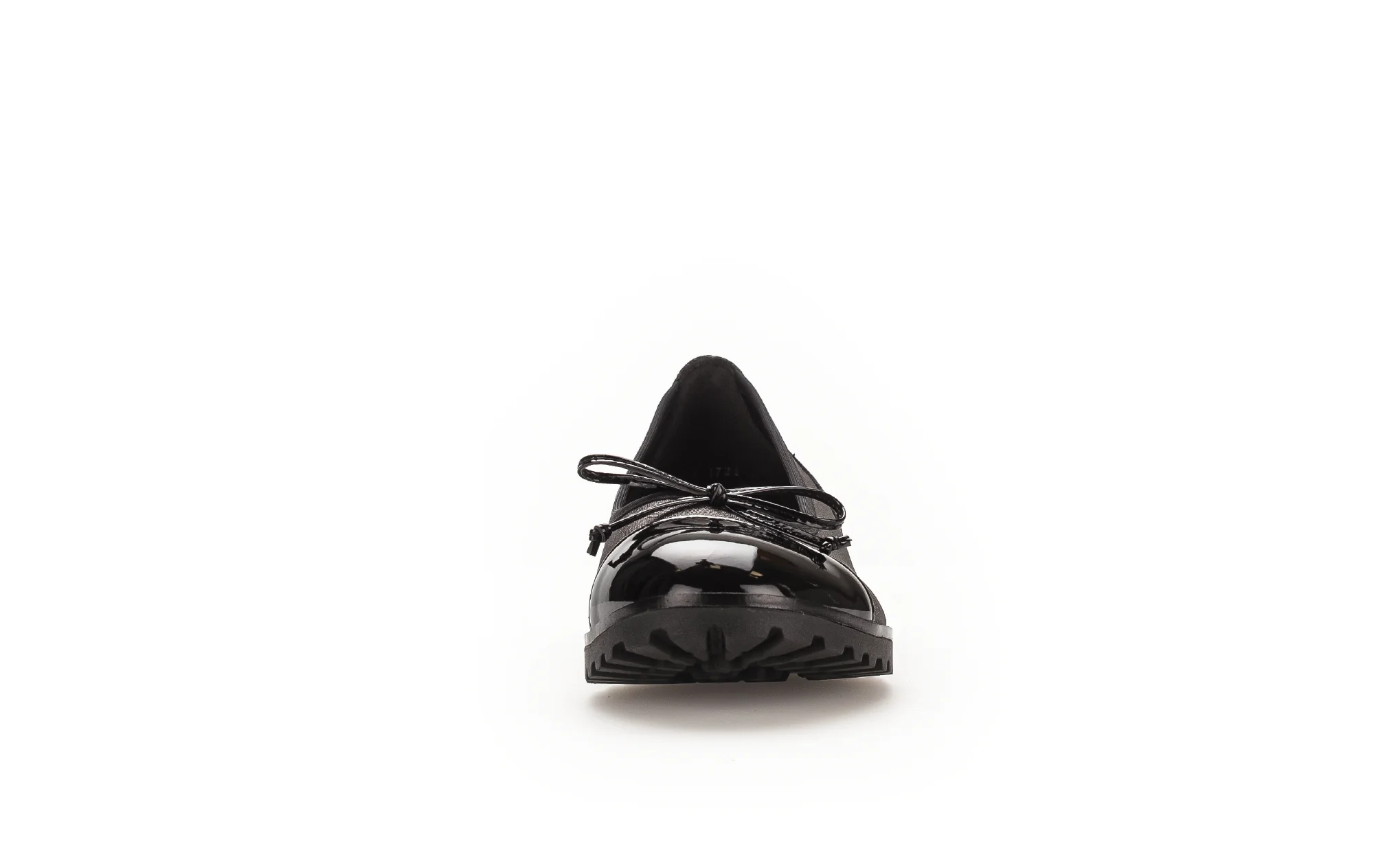 Ballerines argentées/noires en cuirs synthés - Image 4