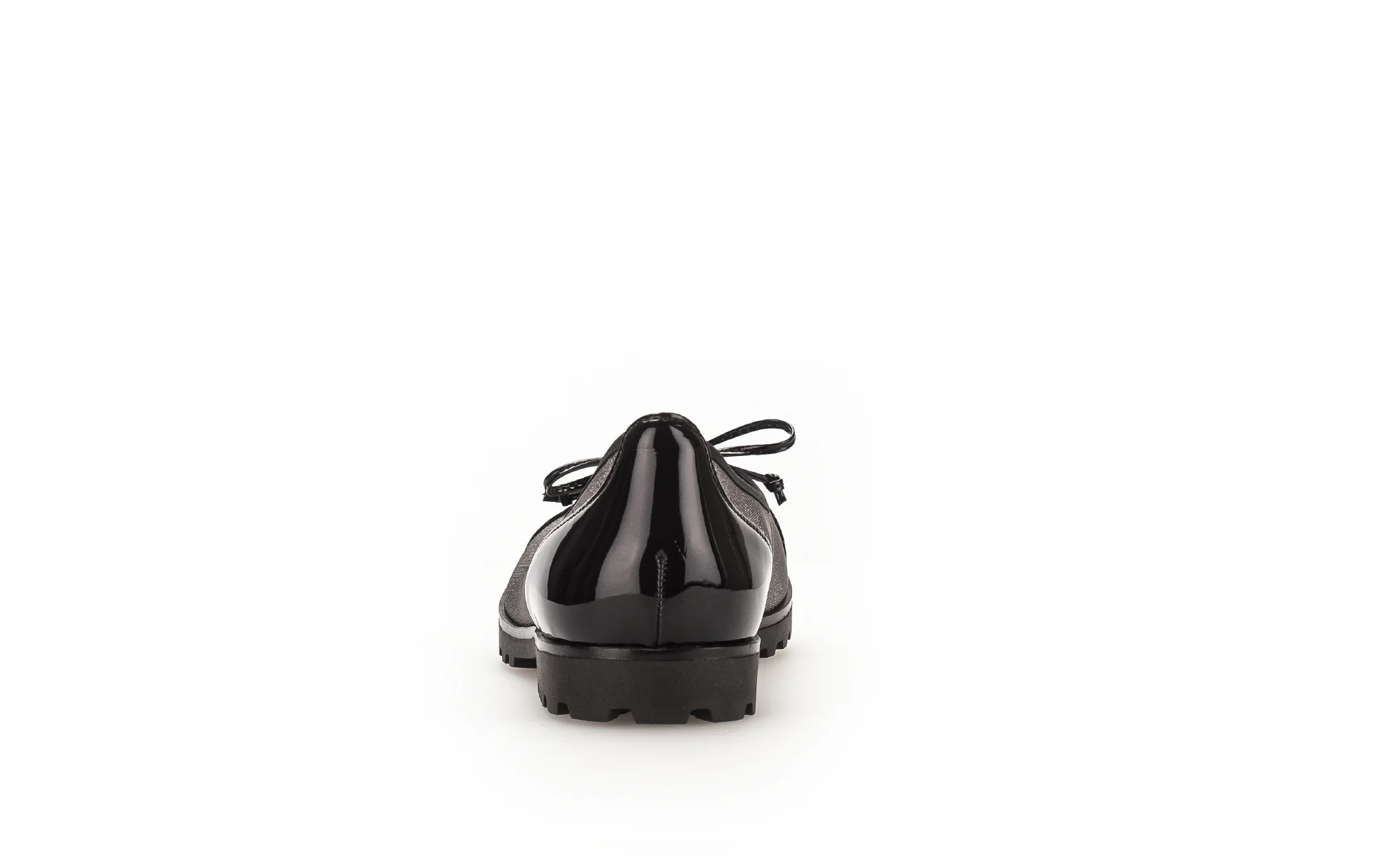 Ballerines argentées/noires en cuirs synthés - Image 5