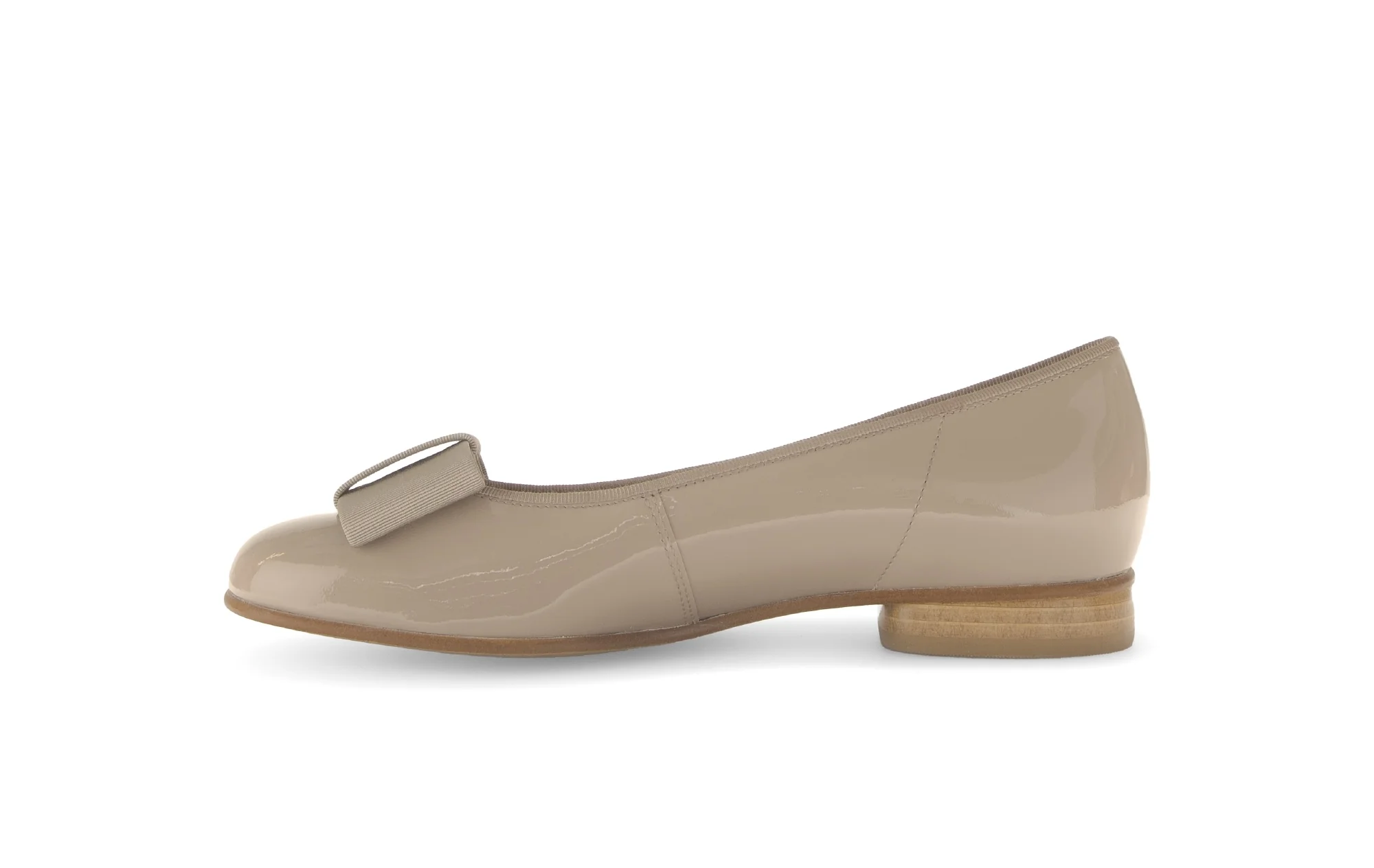 Ballerines beiges en combinaison cuirs - Image 2