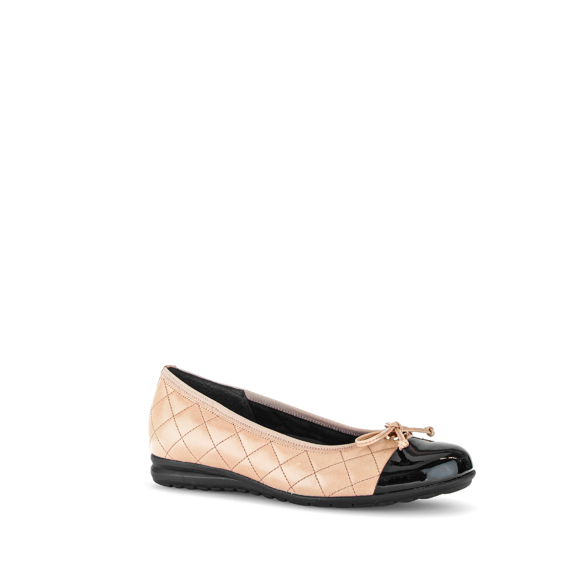 Ballerines beiges en combinaison cuirs - Image 3
