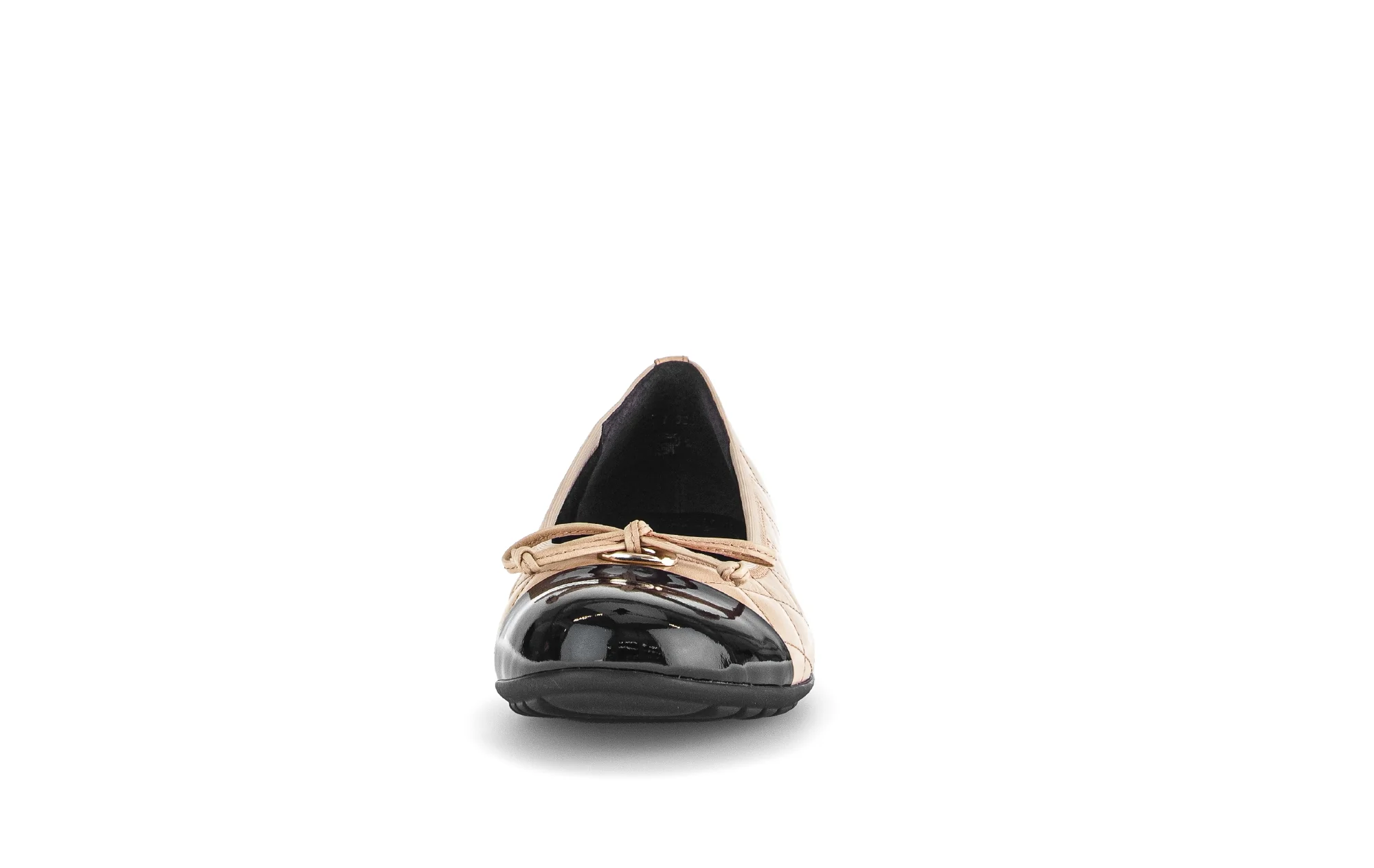 Ballerines beiges en combinaison cuirs - Image 4