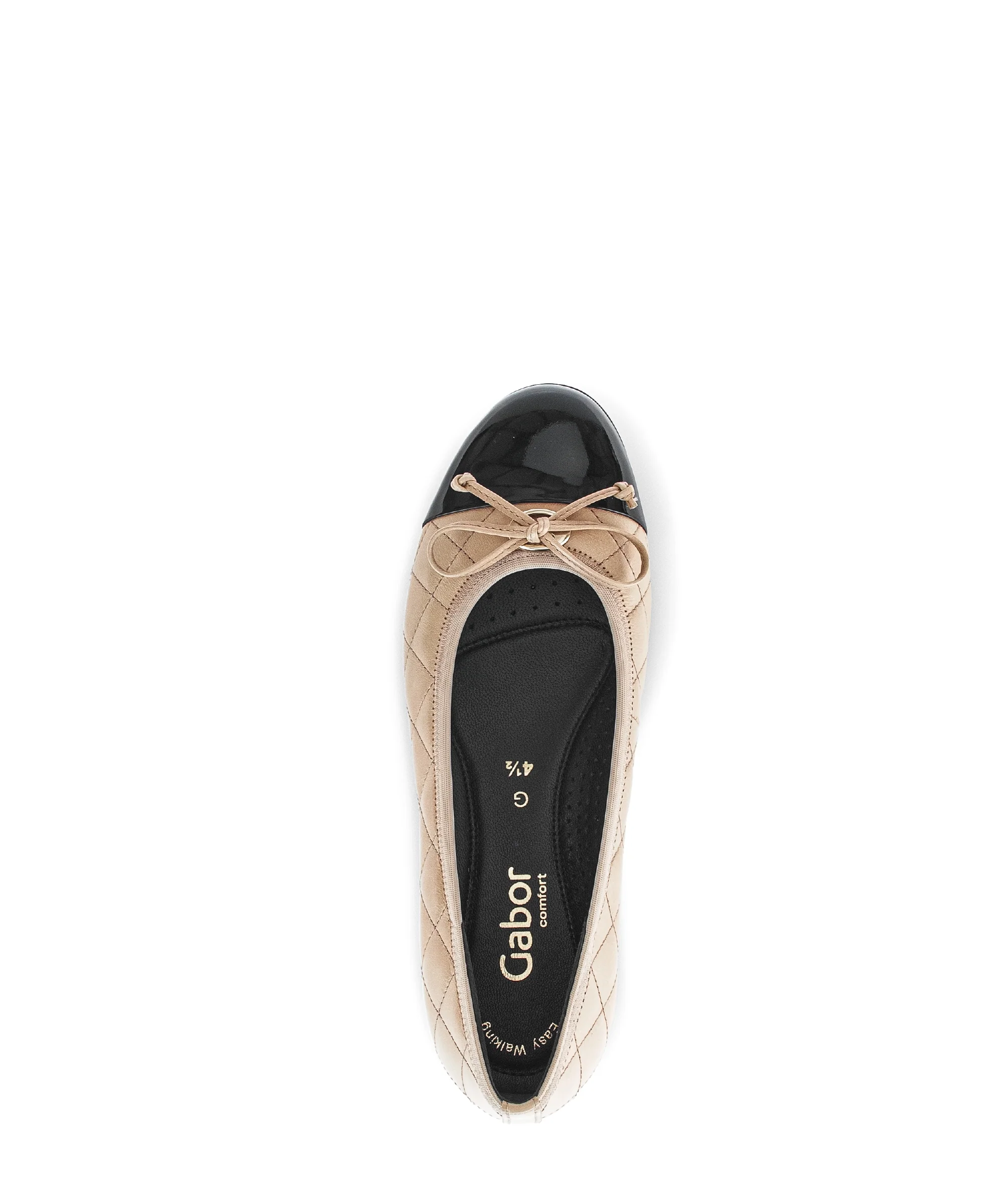 Ballerines beiges en combinaison cuirs - Image 6