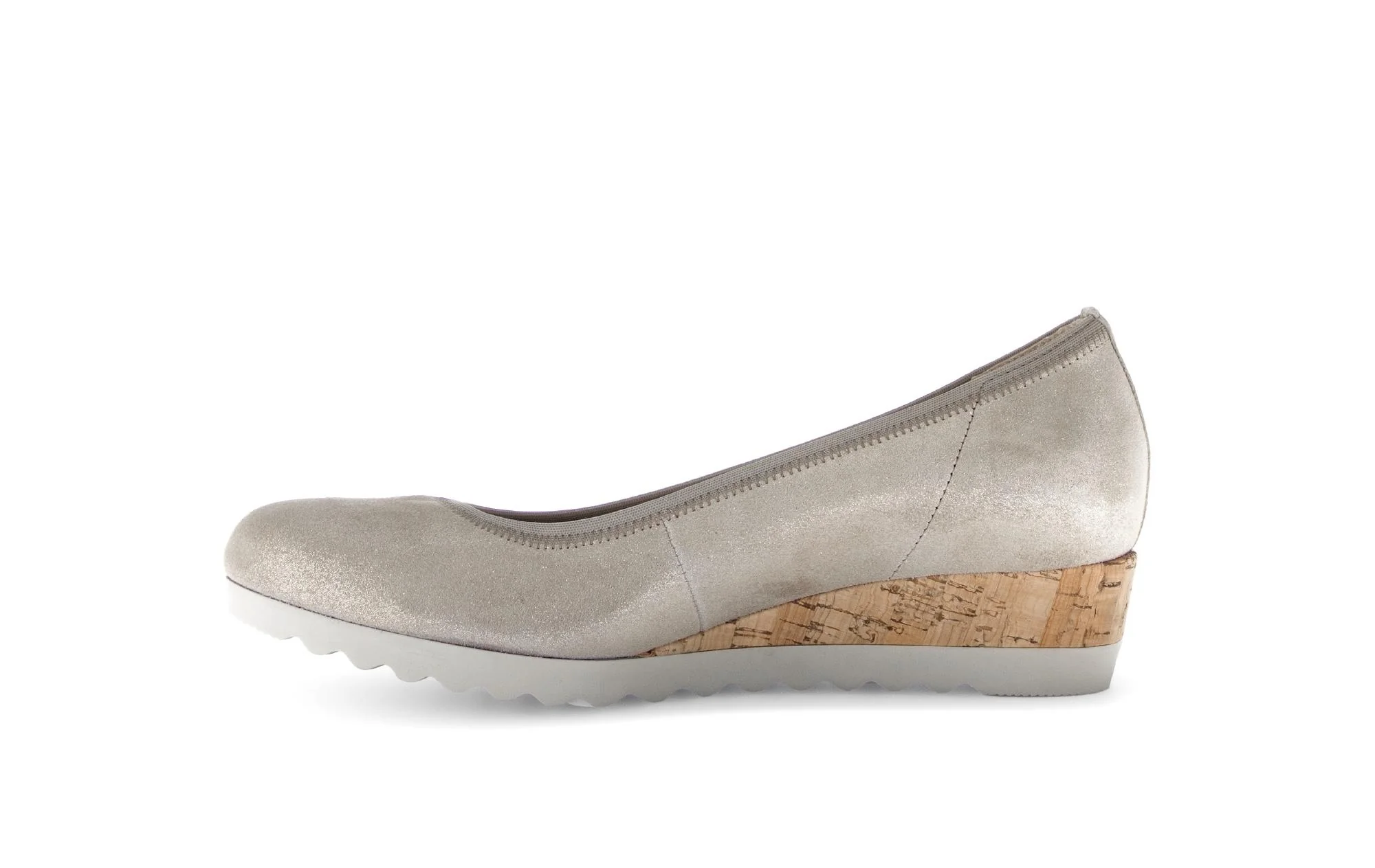 Ballerines beiges/irisées en nubuck - Image 2