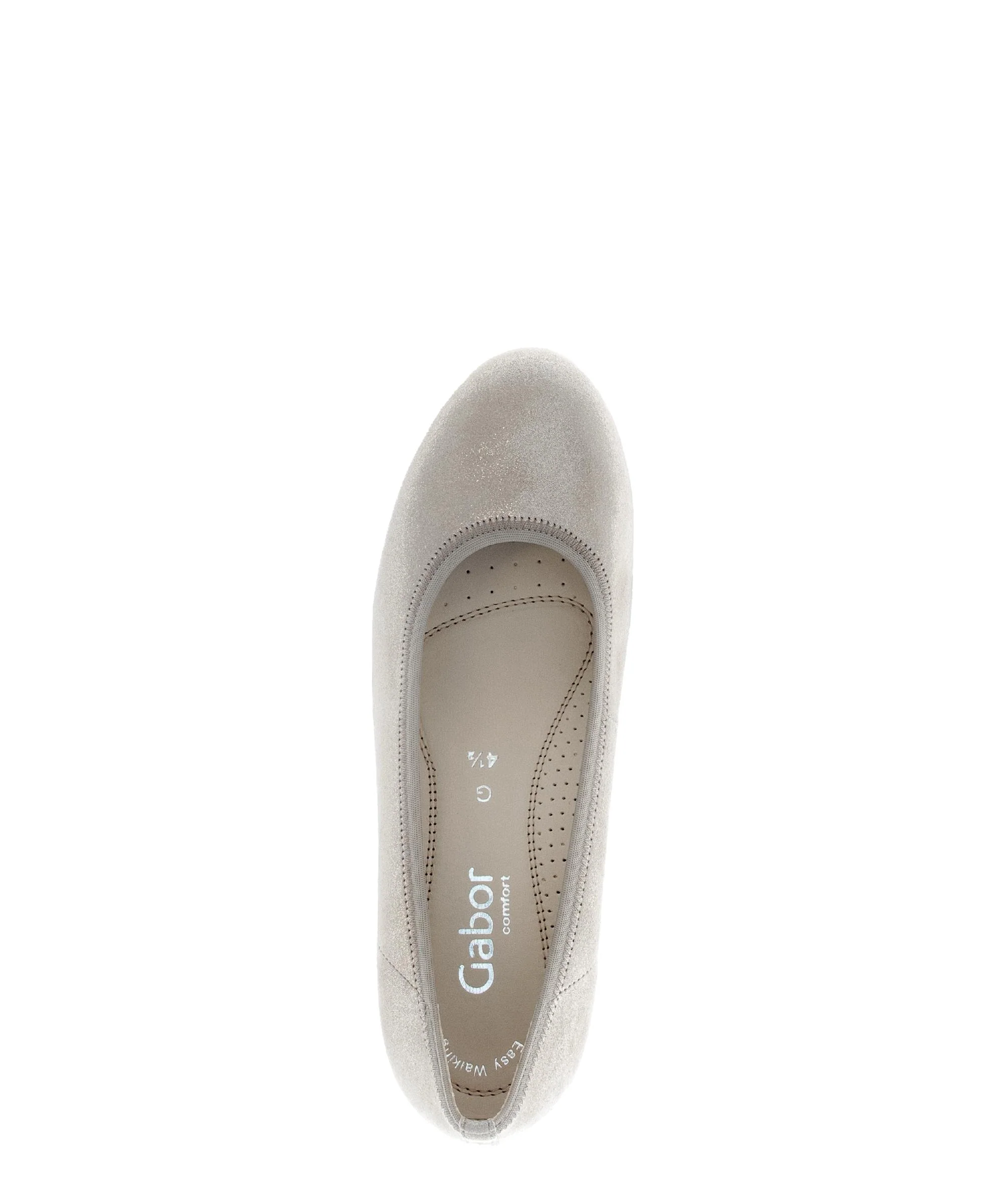 Ballerines beiges/irisées en nubuck - Image 3
