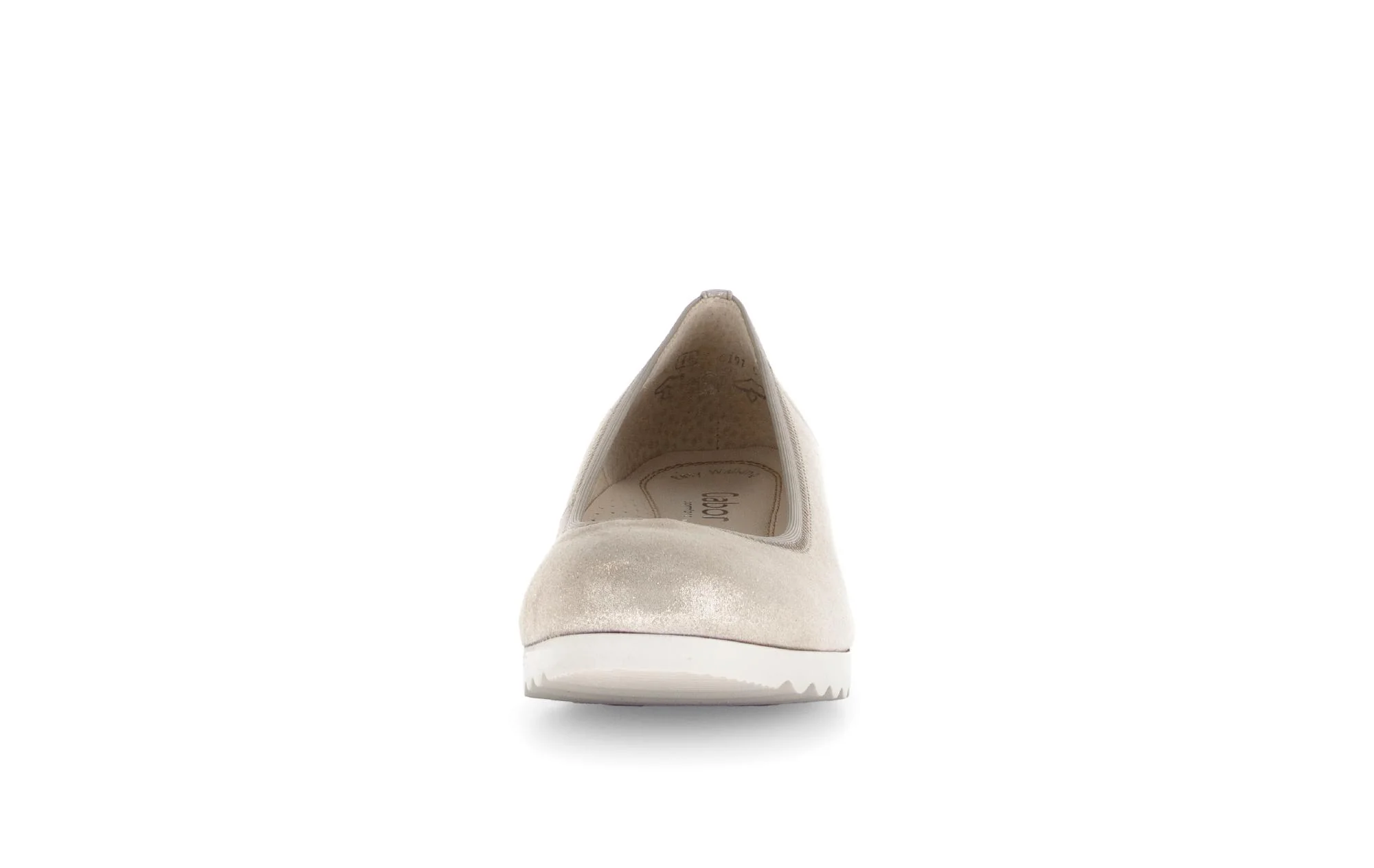 Ballerines beiges/irisées en nubuck - Image 5