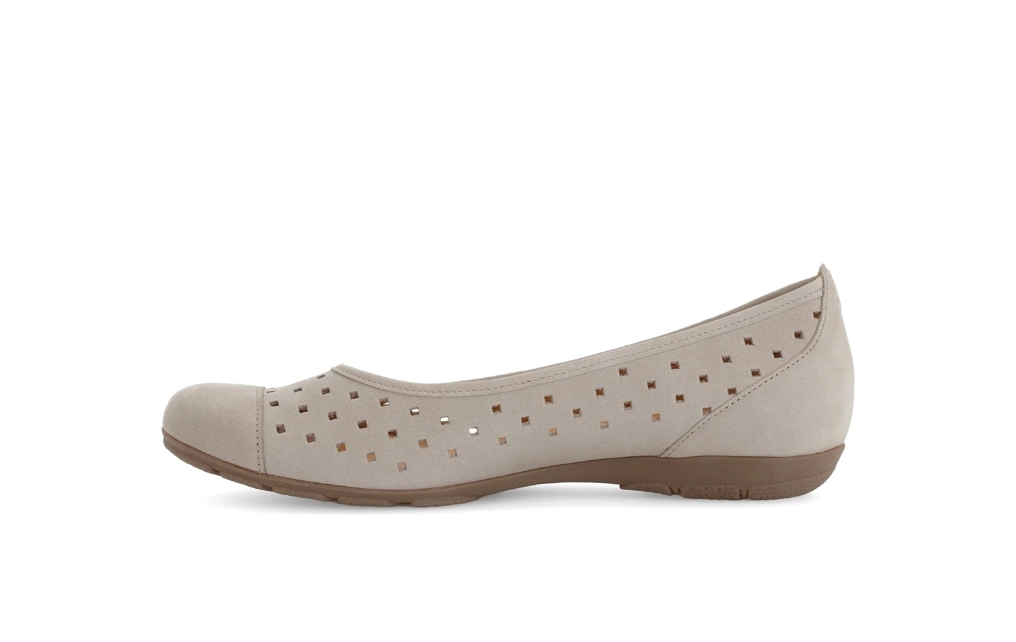 Ballerines perforées beiges en Nubuck - Image 2