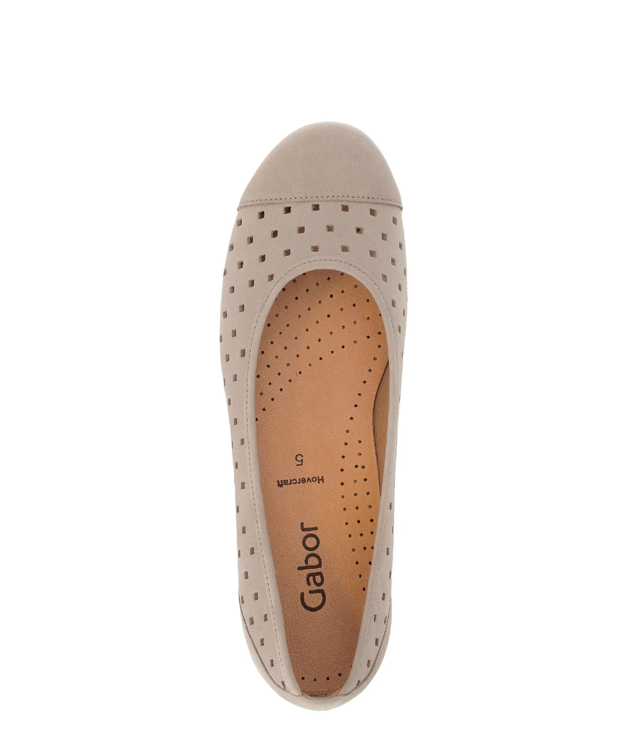 Ballerines perforées beiges en Nubuck - Image 3