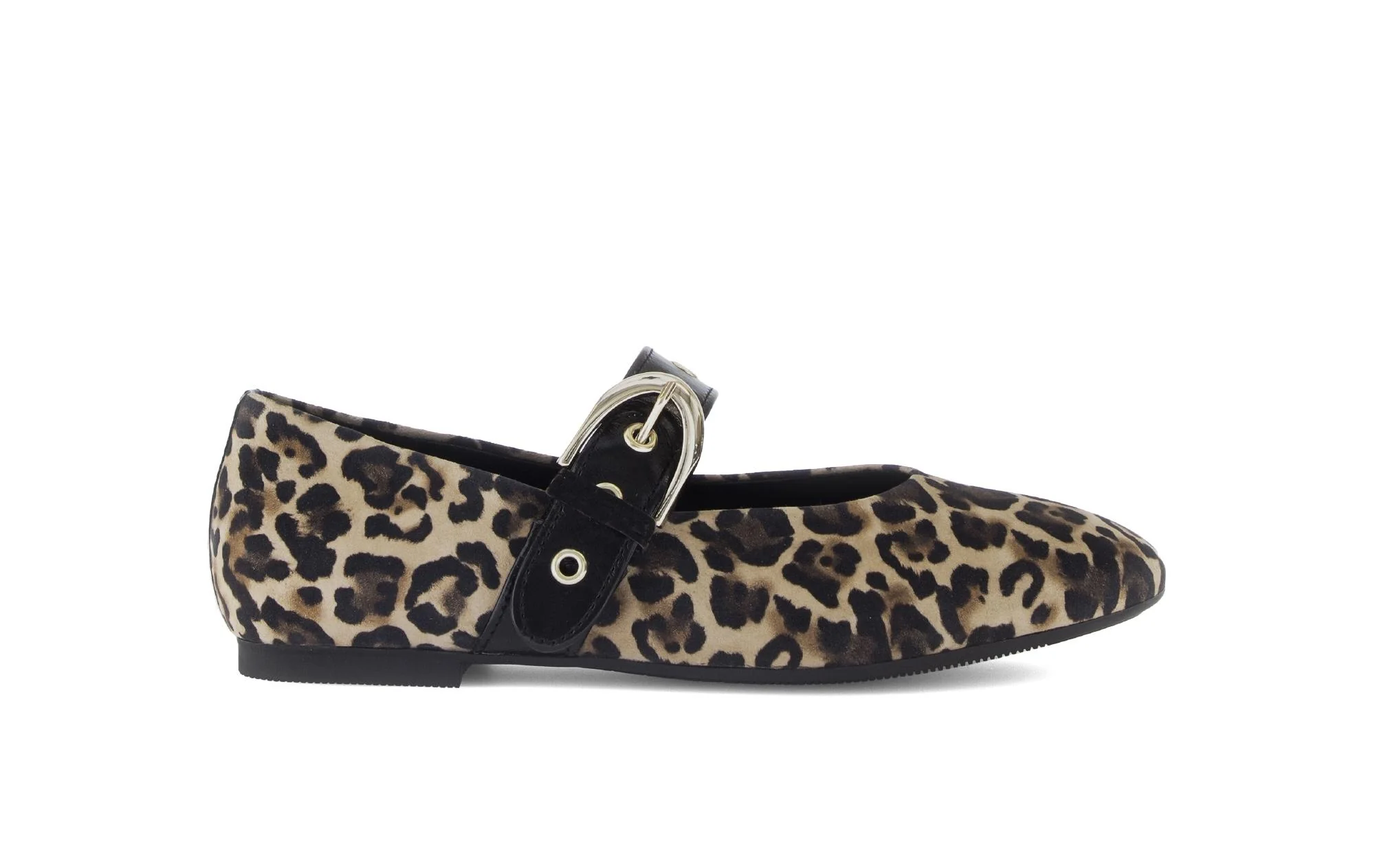 Ballerines beiges en cuir