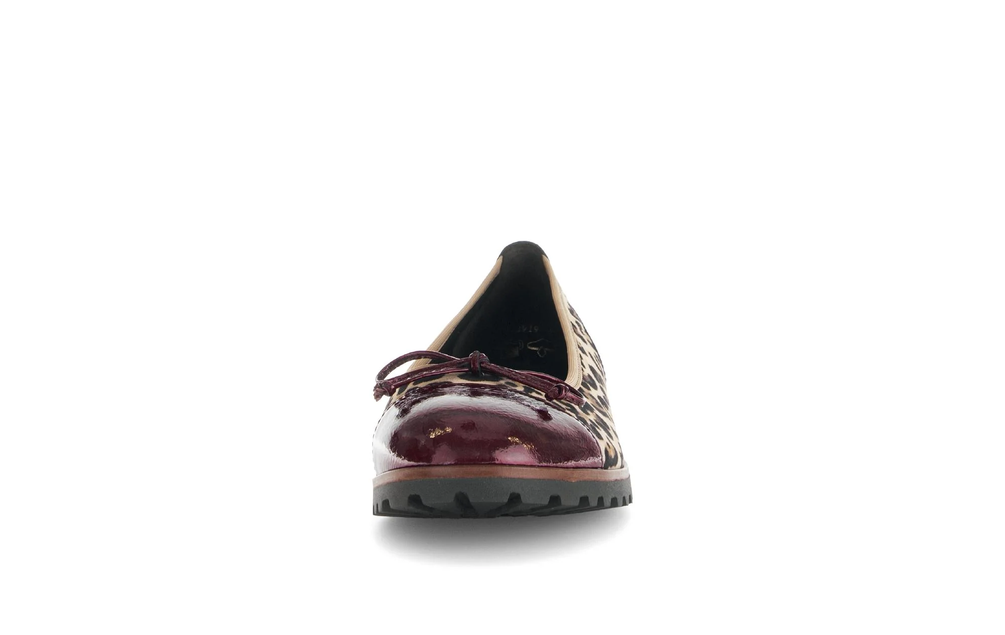 Ballerines léopard et rouge en cuir - Image 5