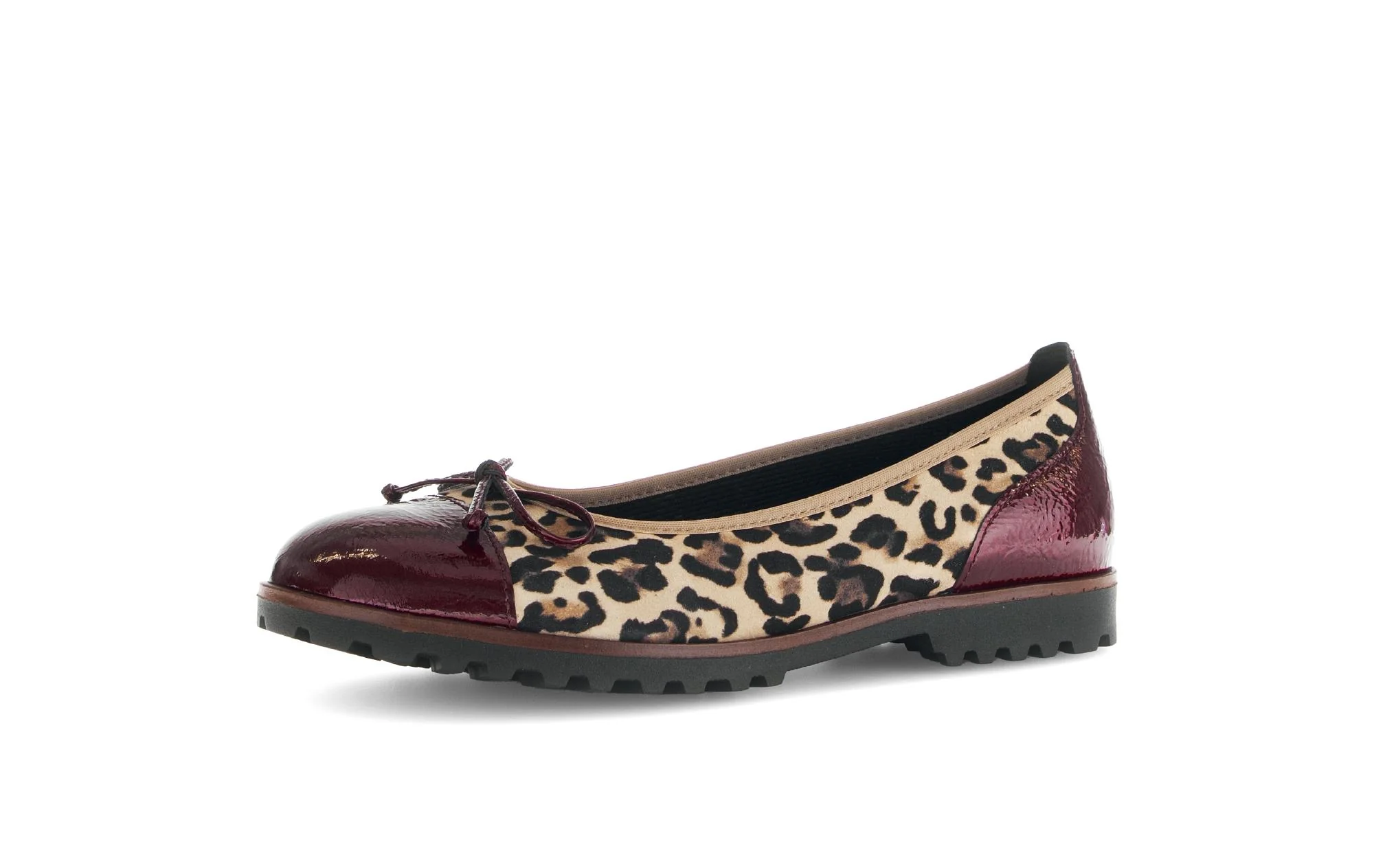 Ballerines léopard et rouge en cuir - Image 6