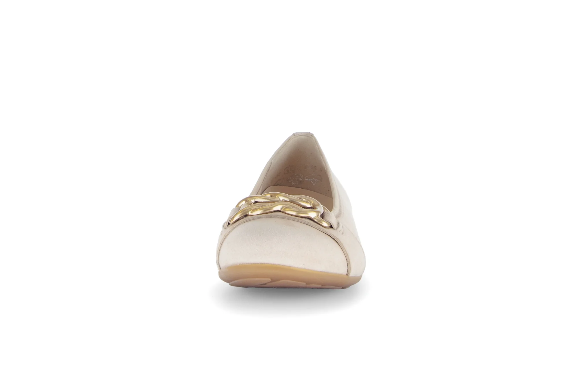 Ballerines beiges en cuir velours - Image 5