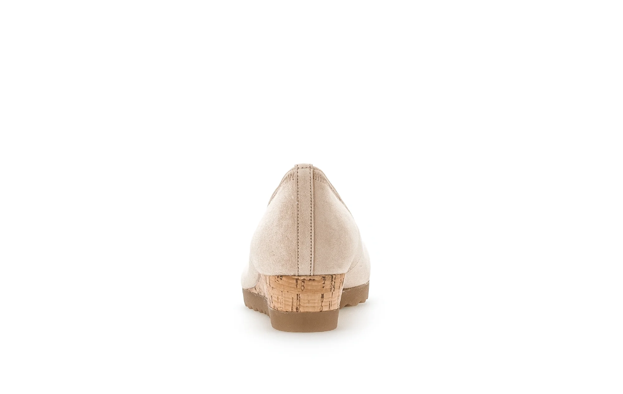 Ballerines beiges en cuir velours - Image 4