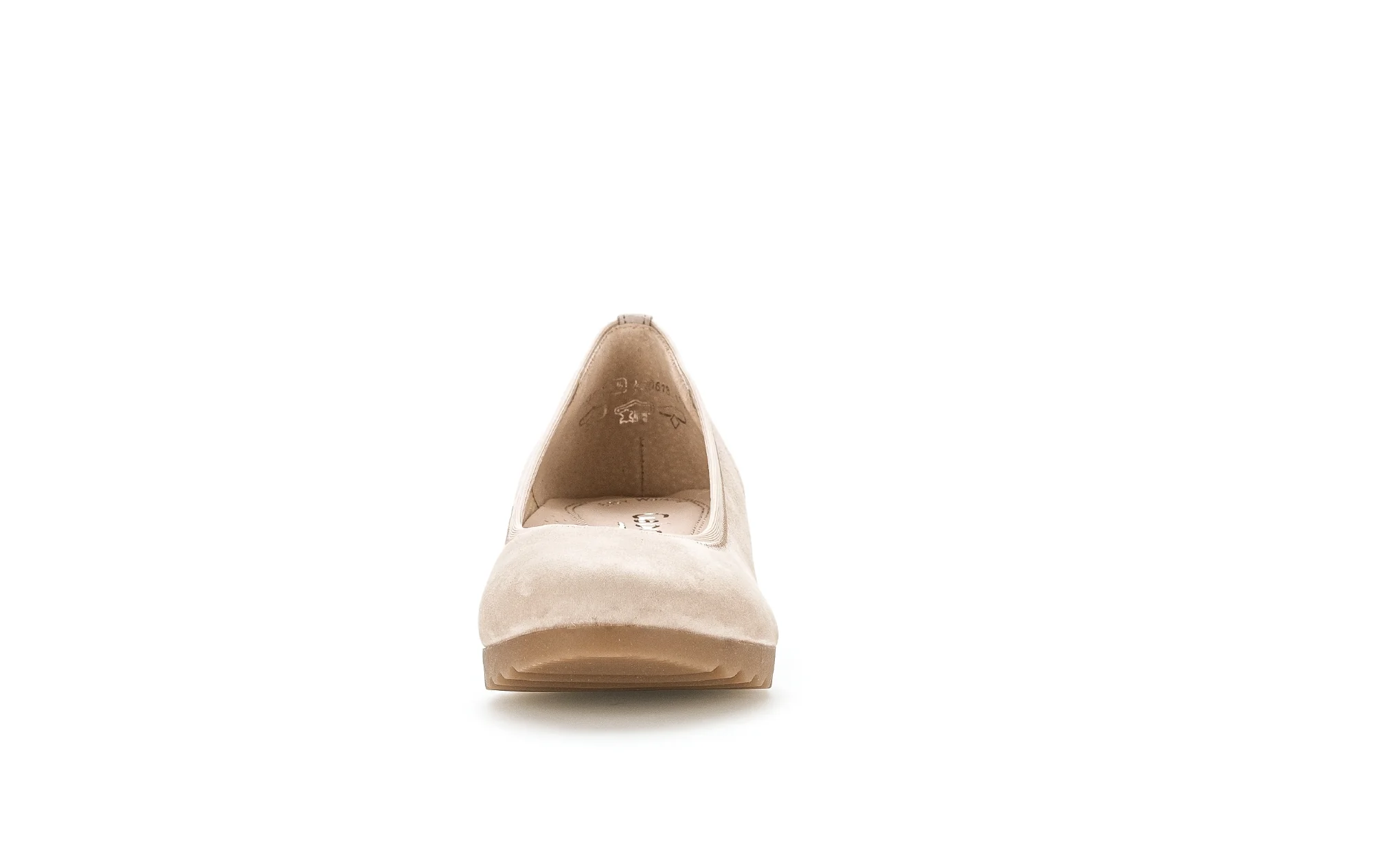 Ballerines beiges en cuir velours - Image 5