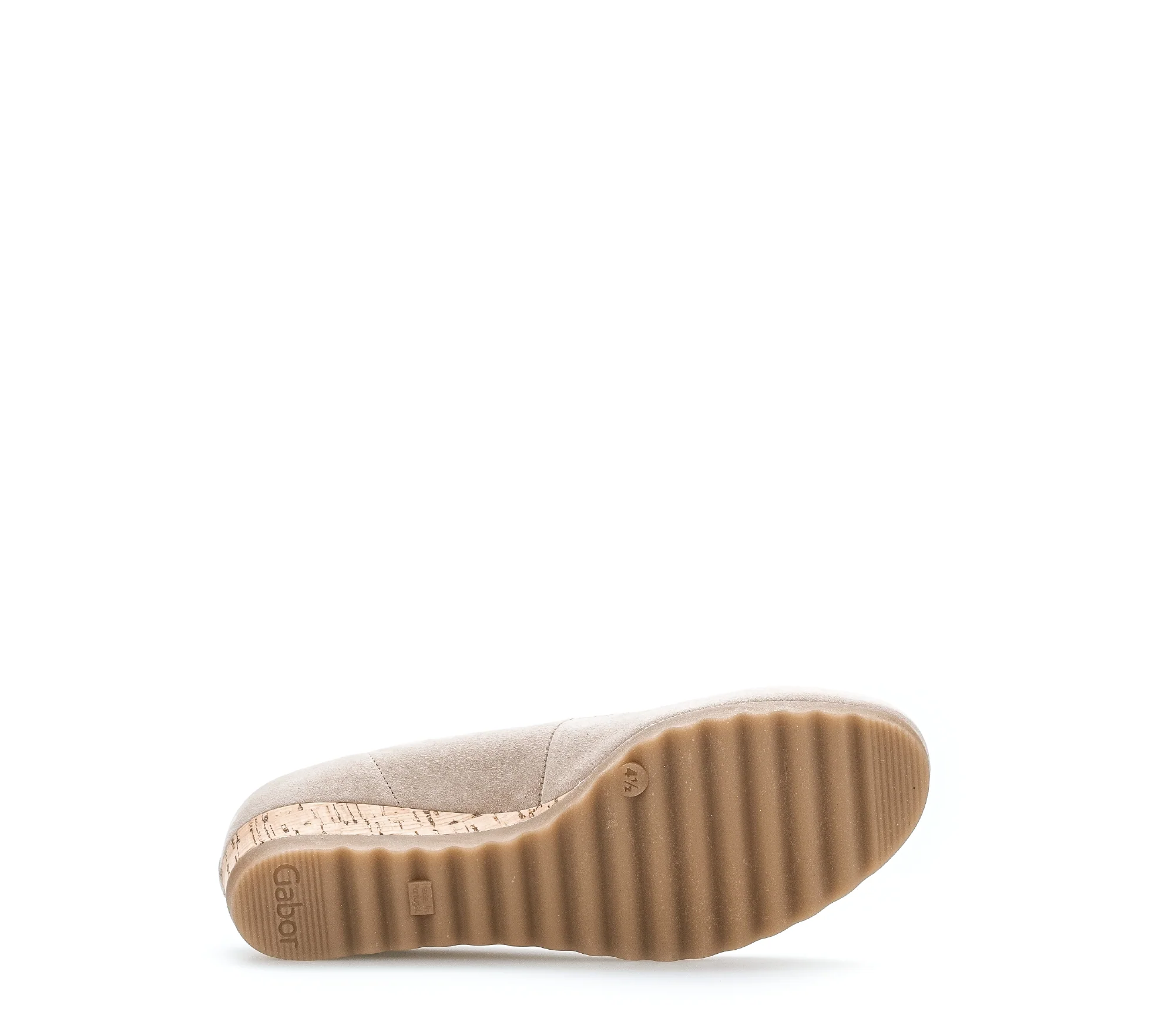 Ballerines beiges en cuir velours - Image 6