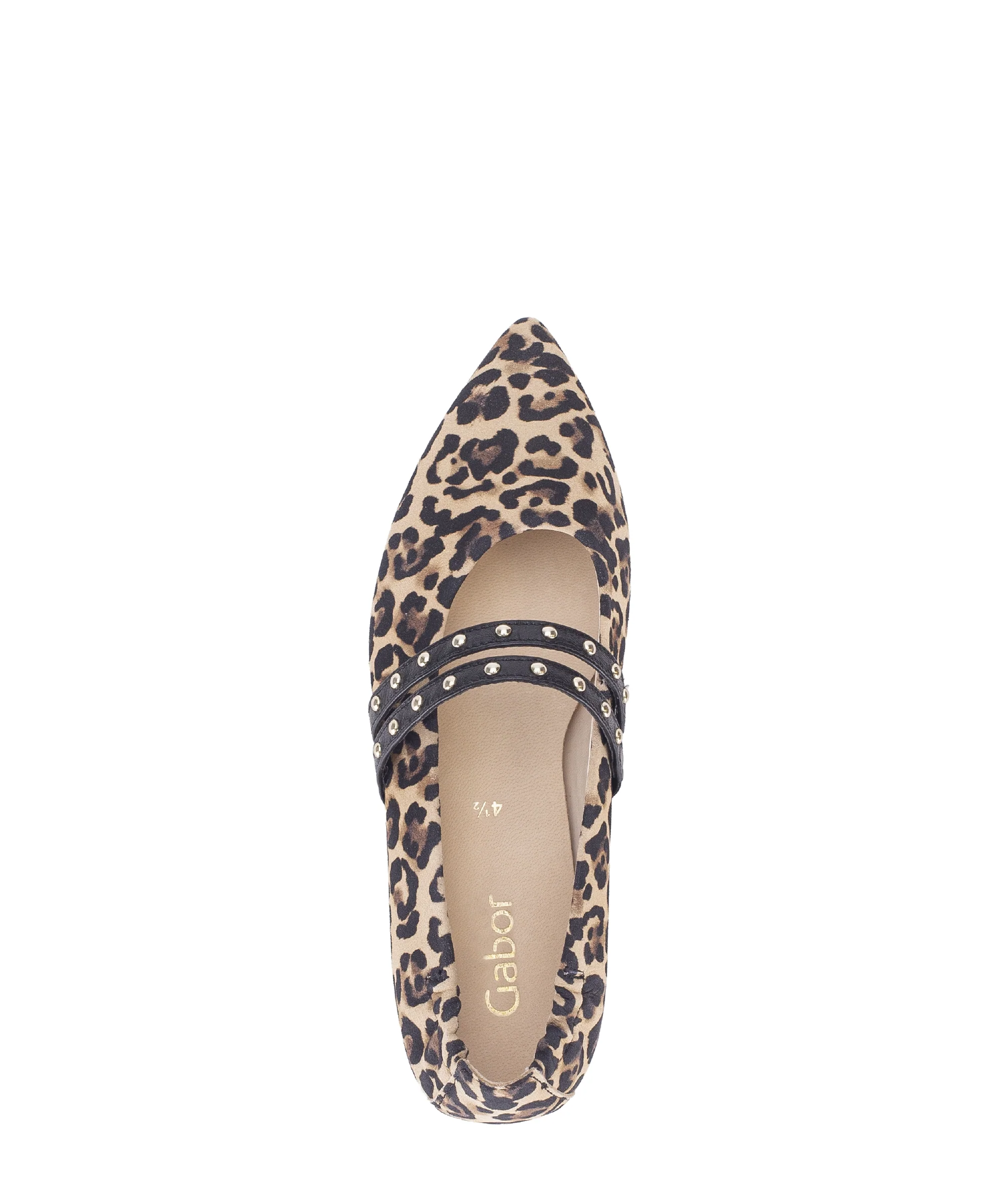 Ballerines beiges en velours - Image 3