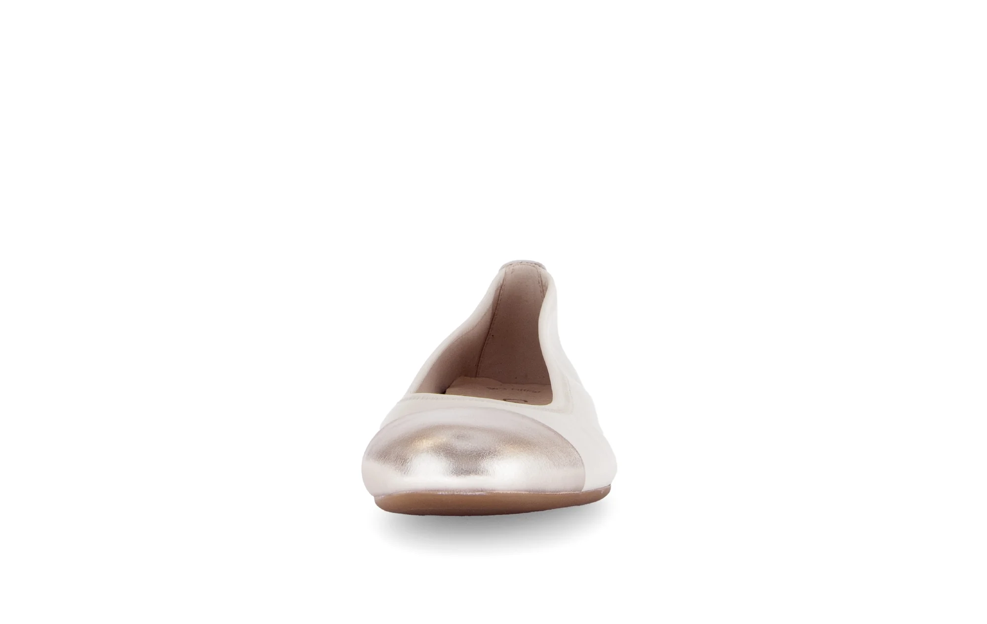 Ballerines blanc crème en cuir lisse - Image 5