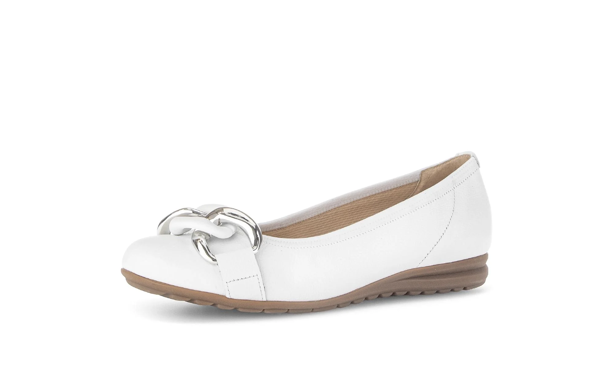 Ballerines blanches en cuir - Image 6