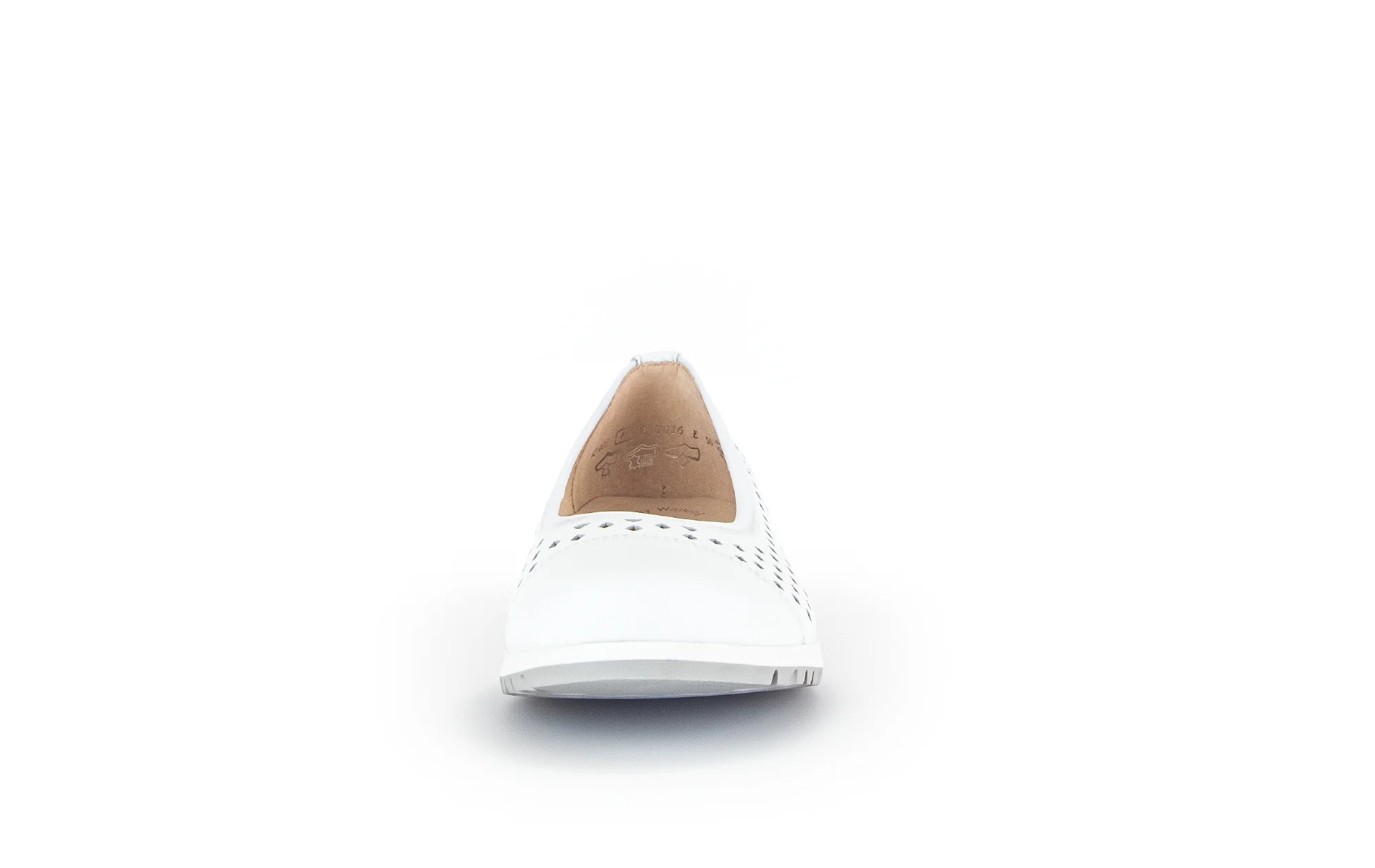 Ballerines blanches en cuir lisse - Image 4