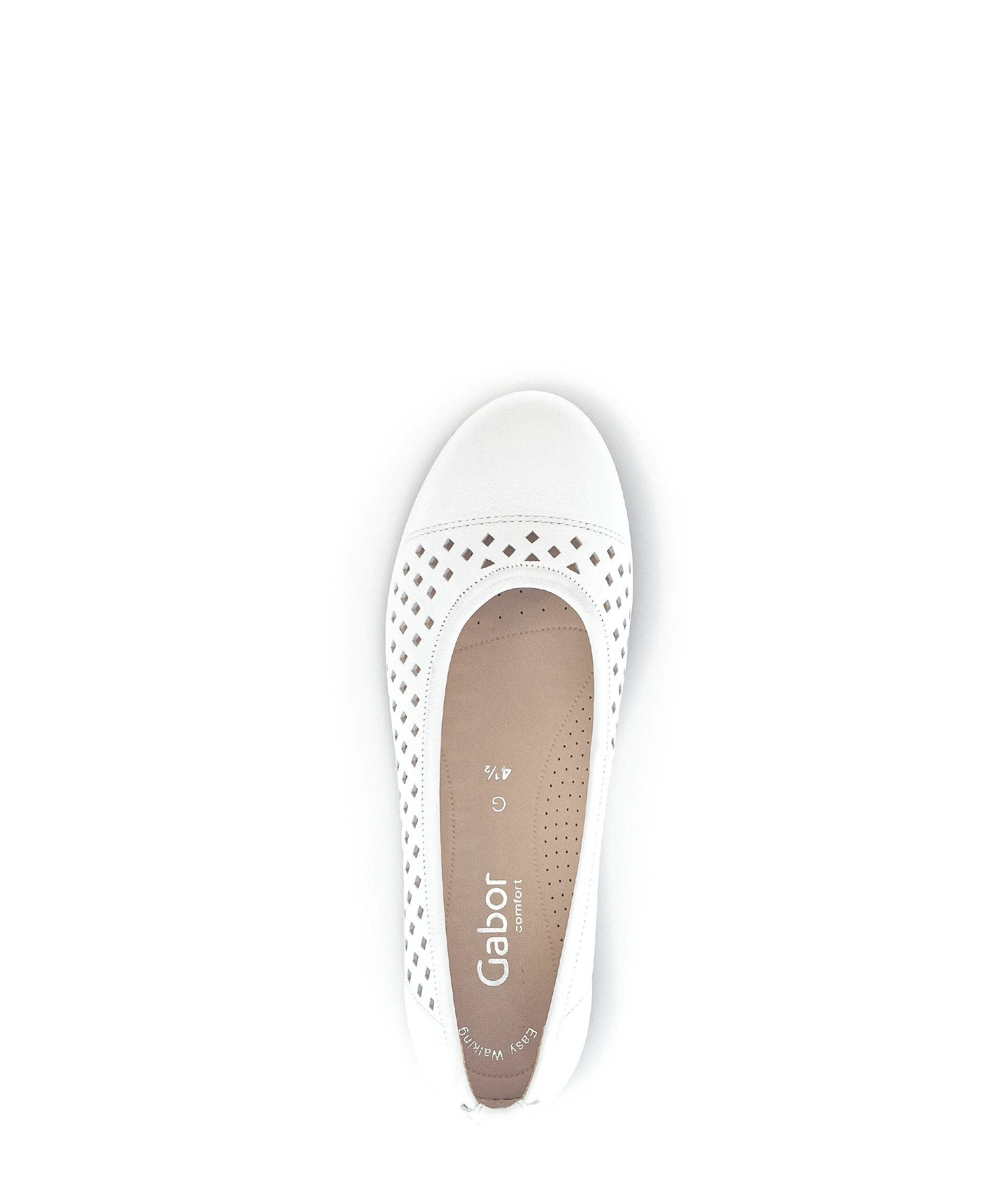 Ballerines blanches en cuir lisse - Image 6