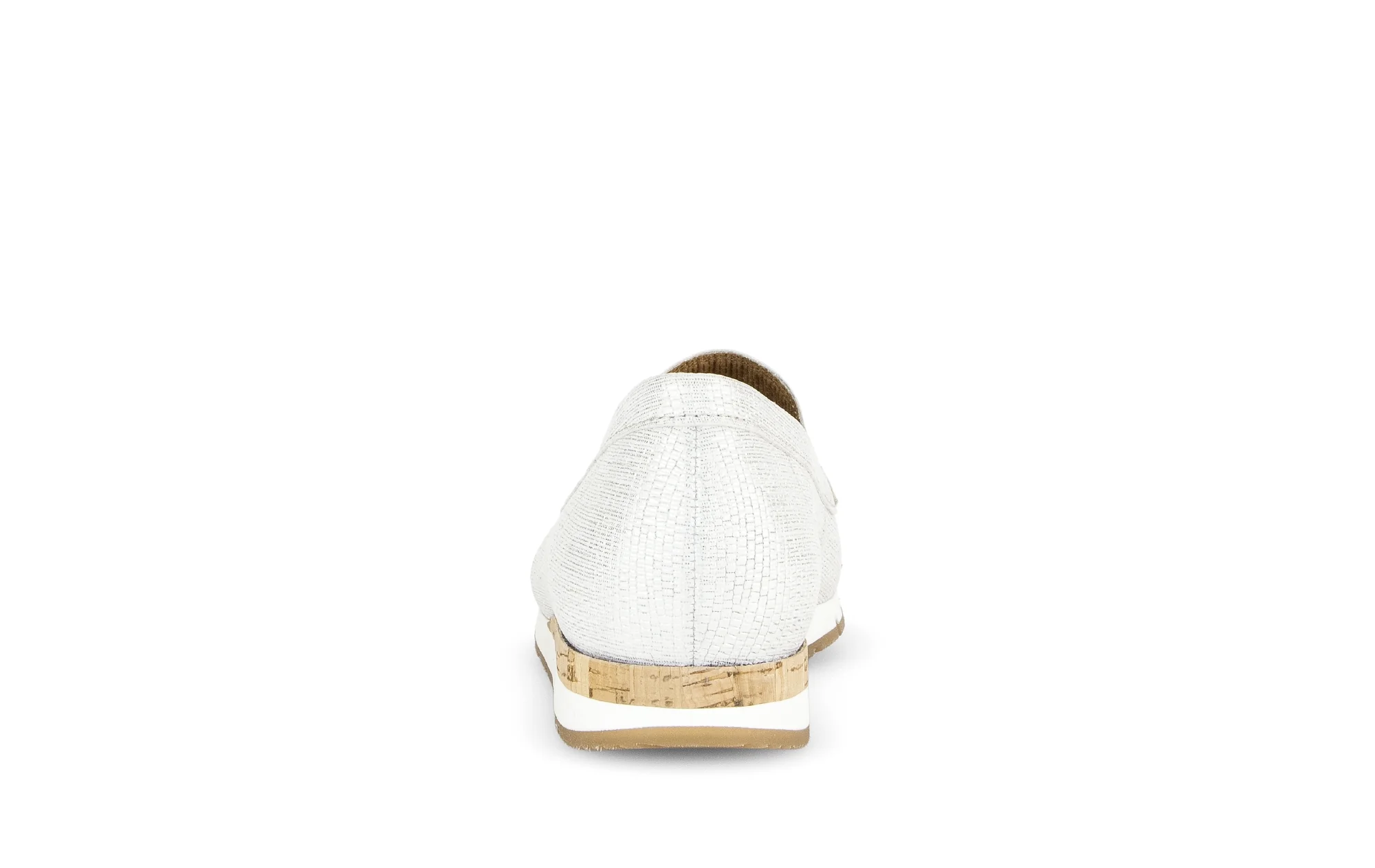 Ballerines blanches en cuir imprimé reptile - Image 4