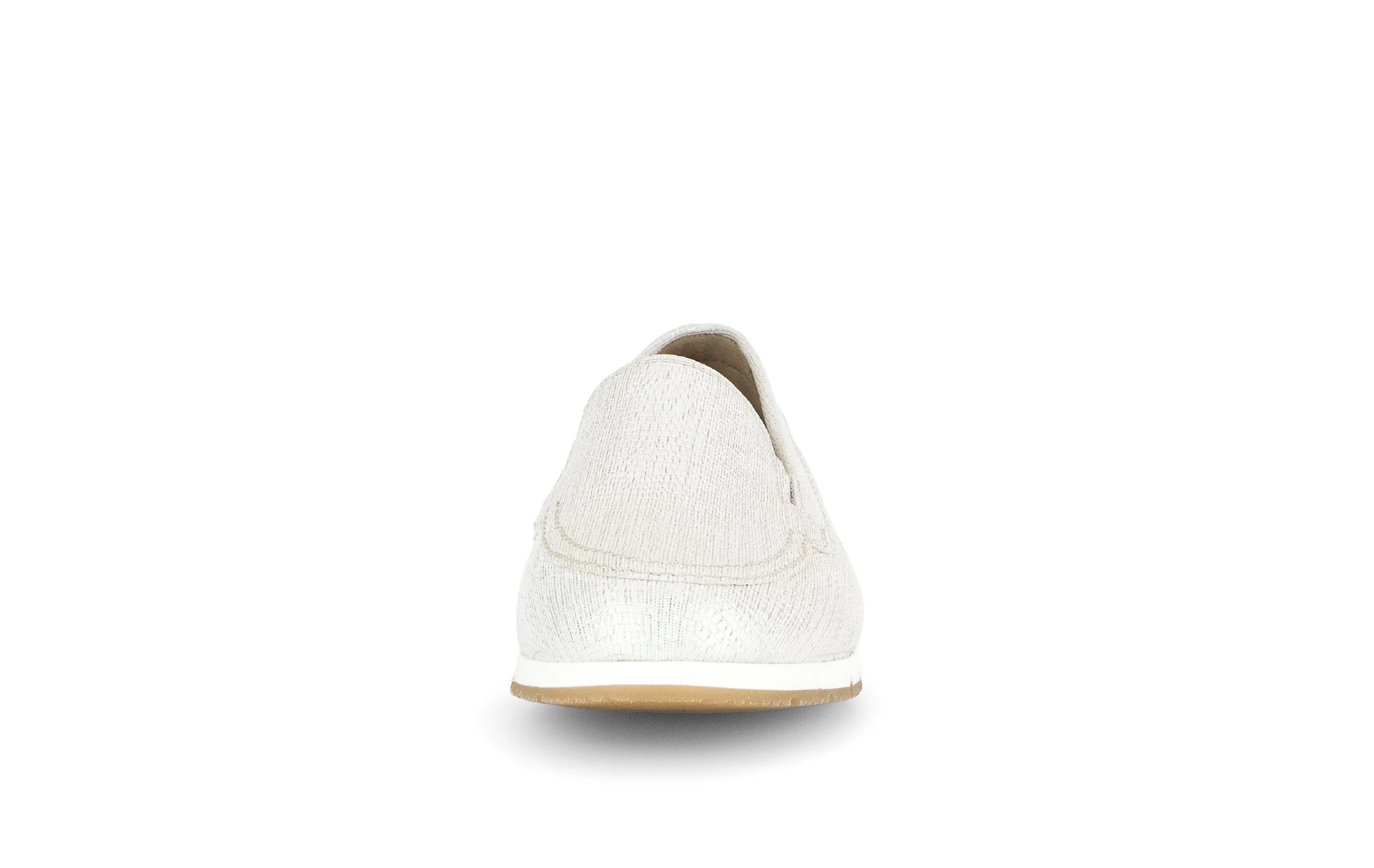 Ballerines blanches en cuir imprimé reptile - Image 5