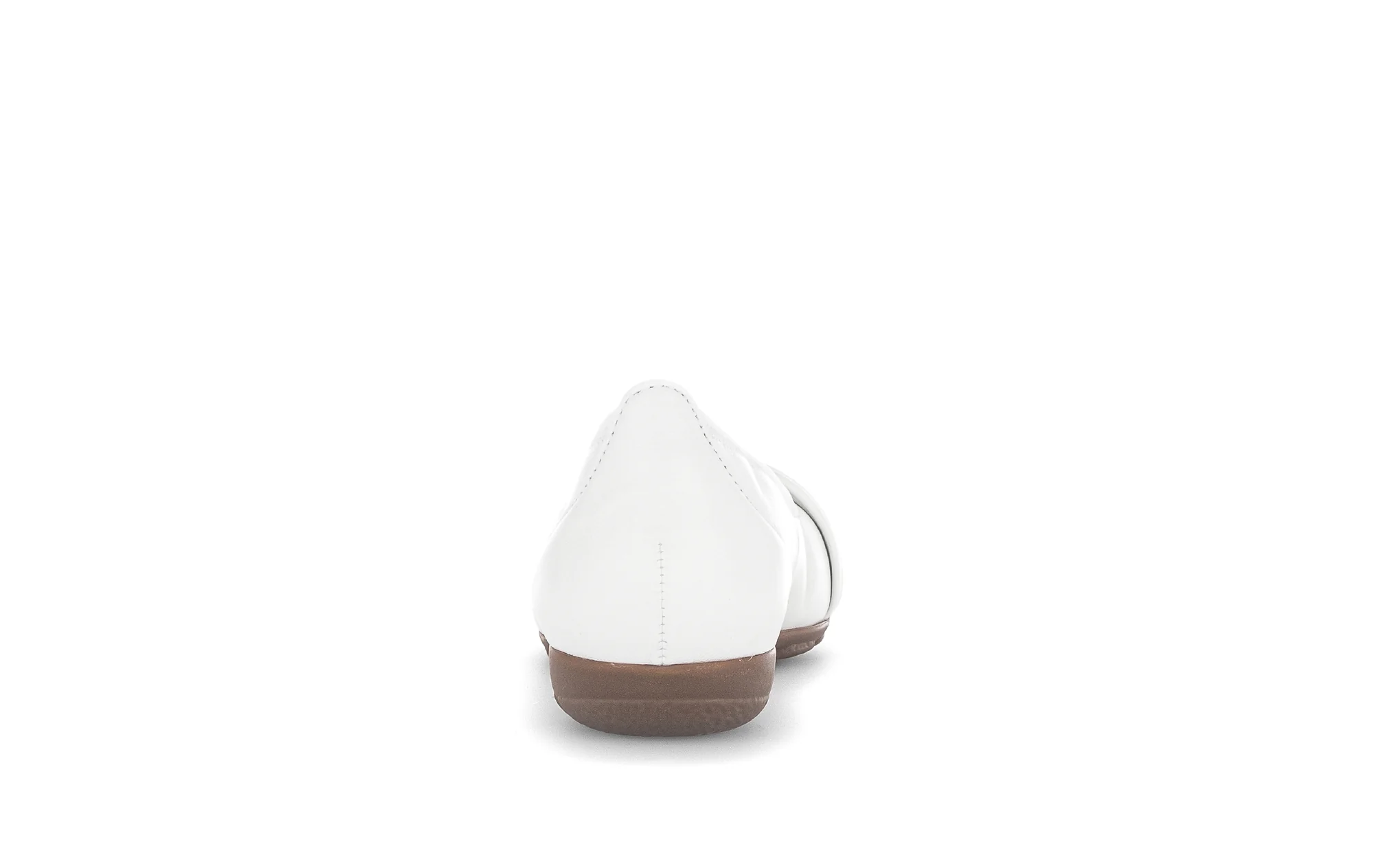 Ballerines blanches en cuir lisse - Image 4