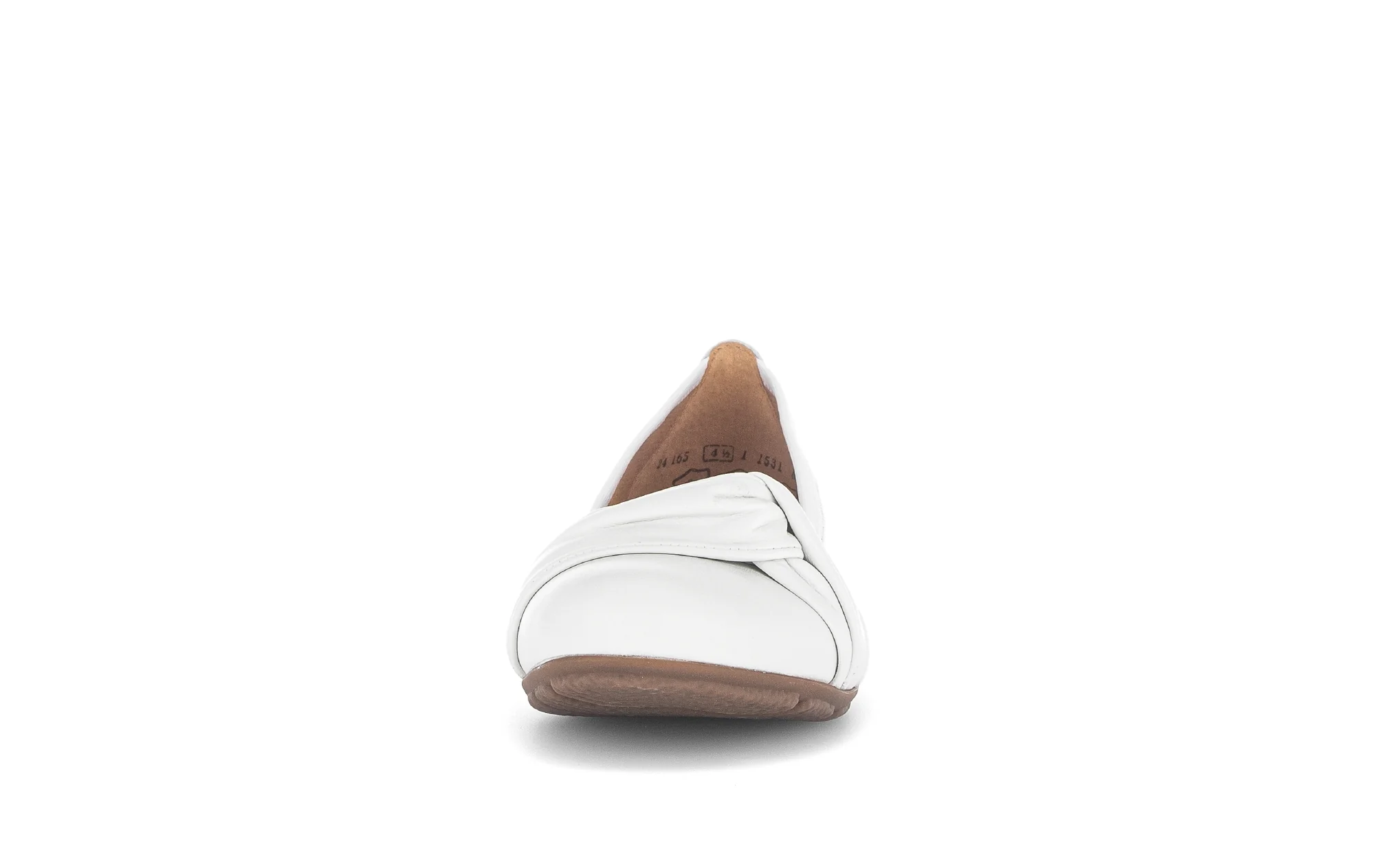 Ballerines blanches en cuir lisse - Image 5
