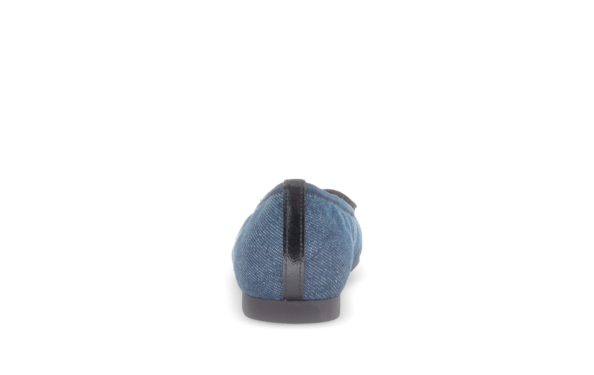 Ballerines bleues jeans bout vernis (cuir et textile) - Image 4