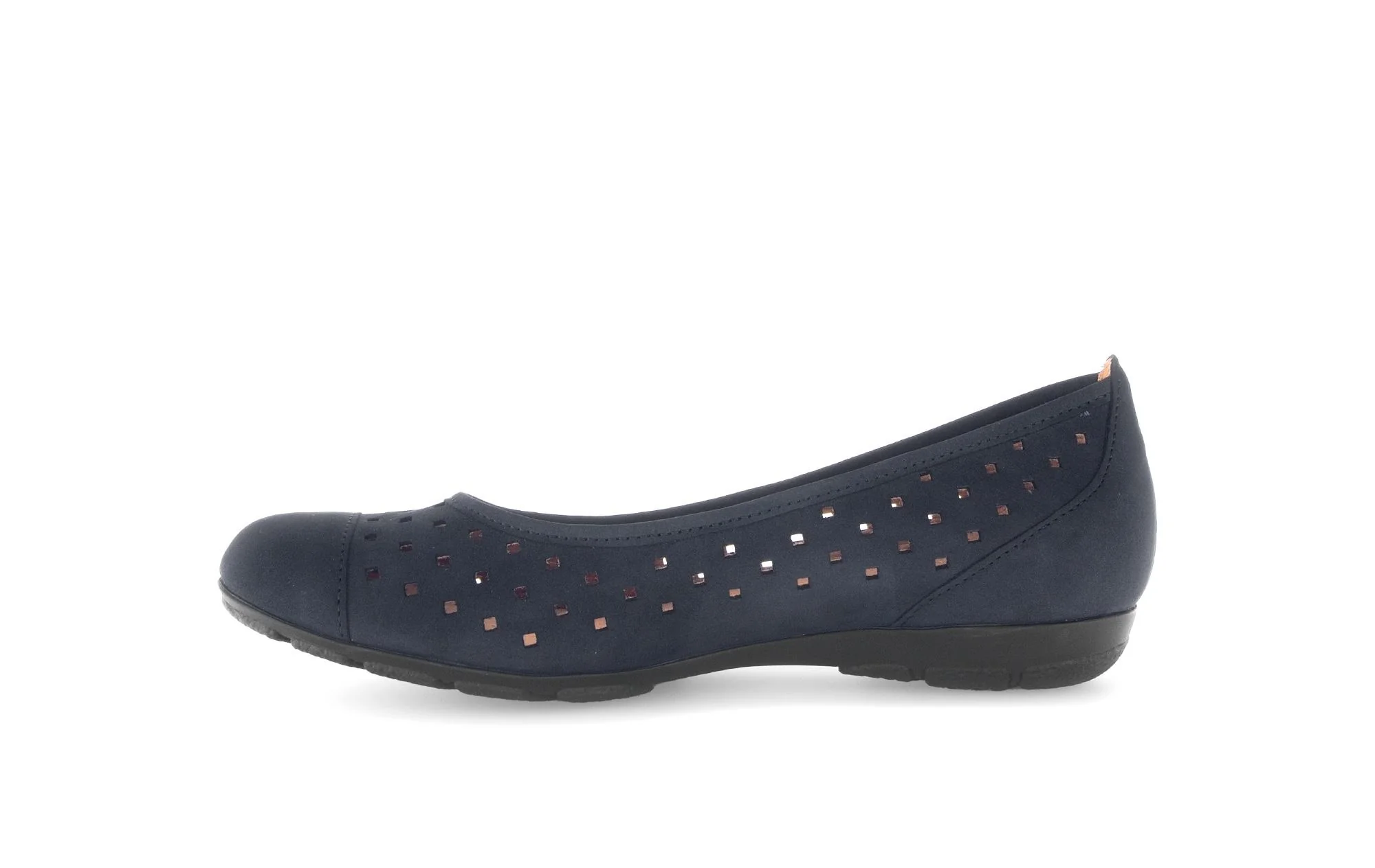 Ballerines perforées bleues en Nubuck - Image 2