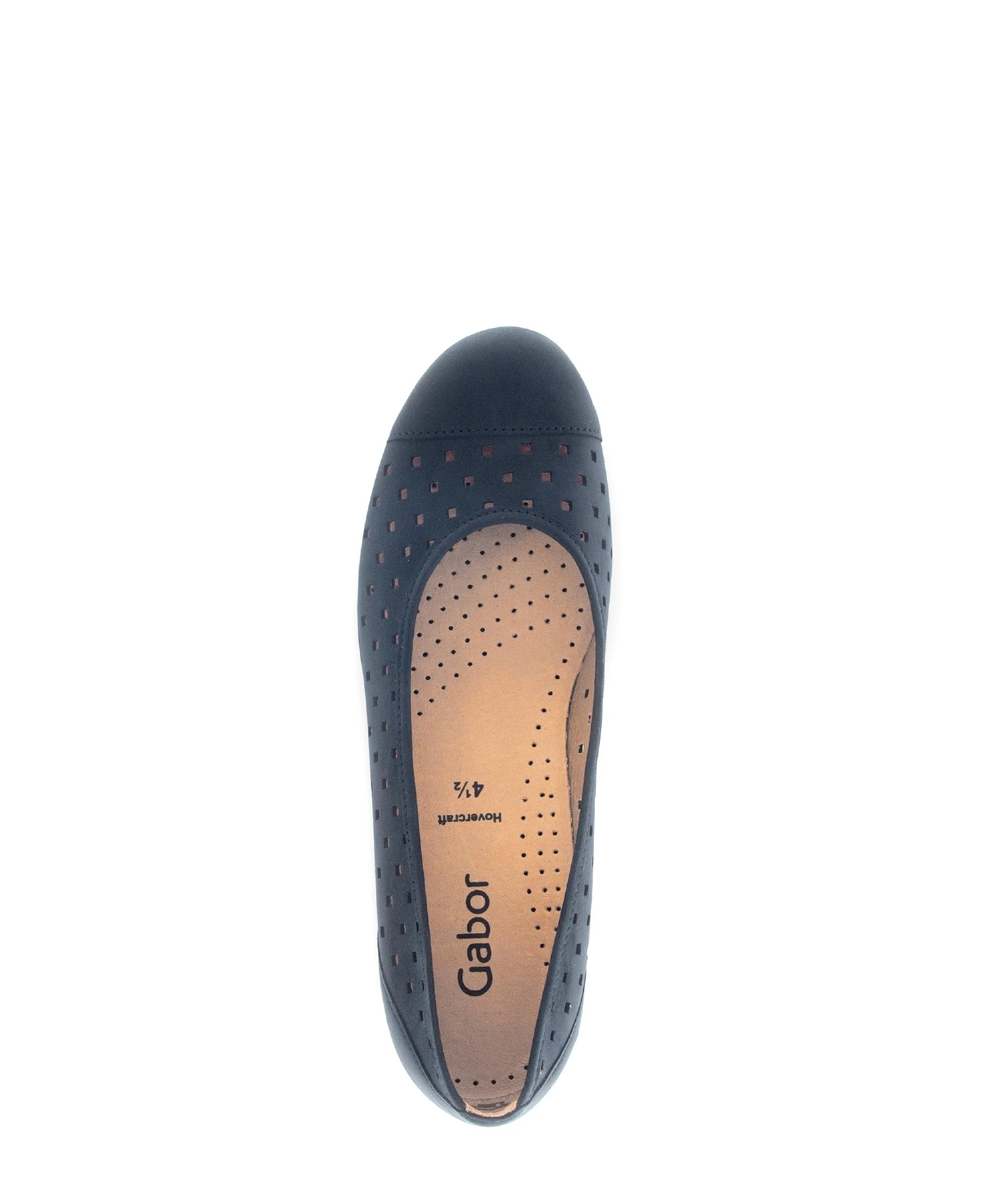 Ballerines perforées bleues en Nubuck - Image 3
