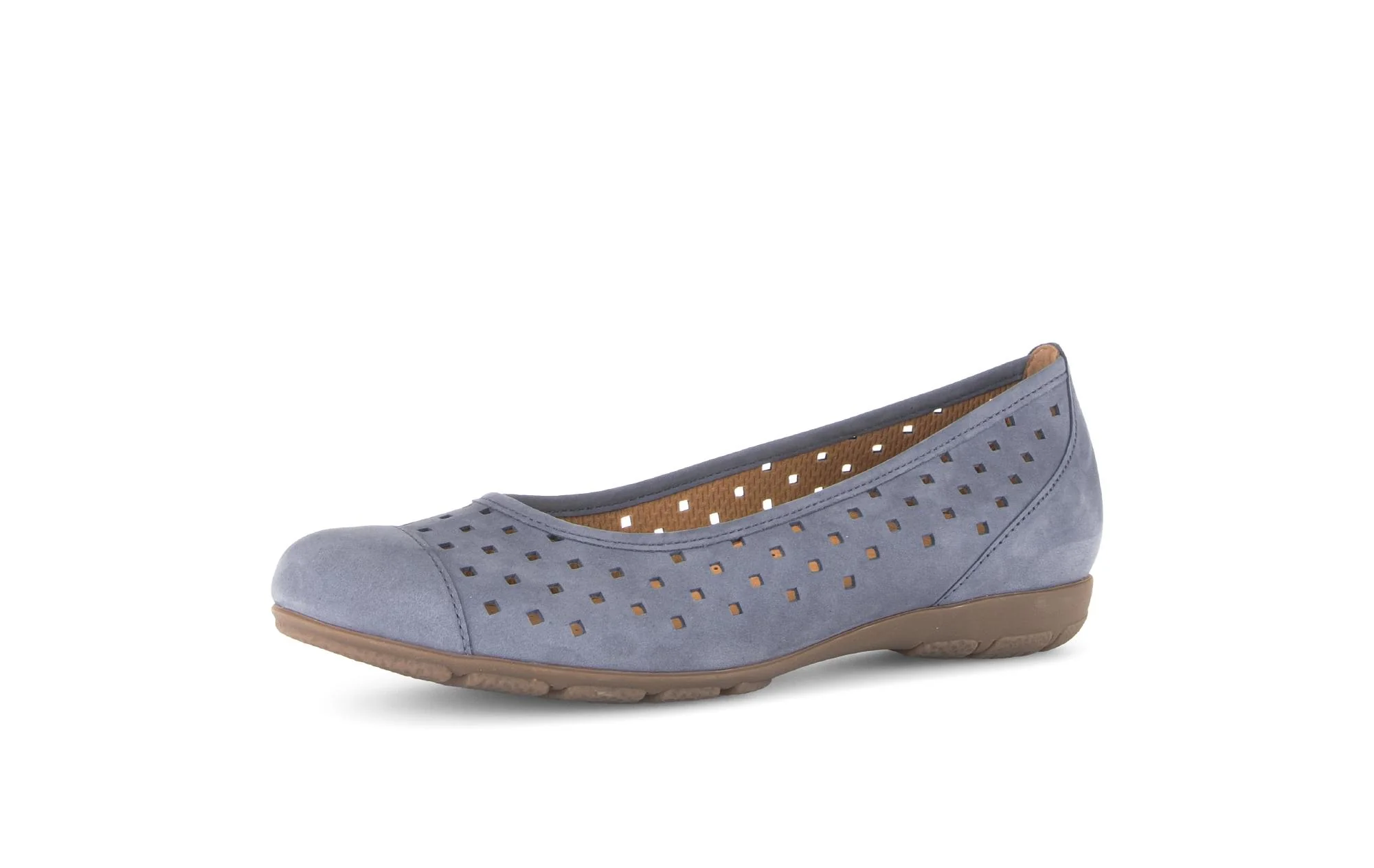 Ballerines perforées bleues en Nubuck - Image 6