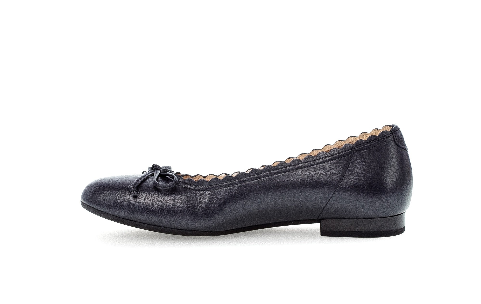 Ballerines bleues en cuir lisse - Image 2