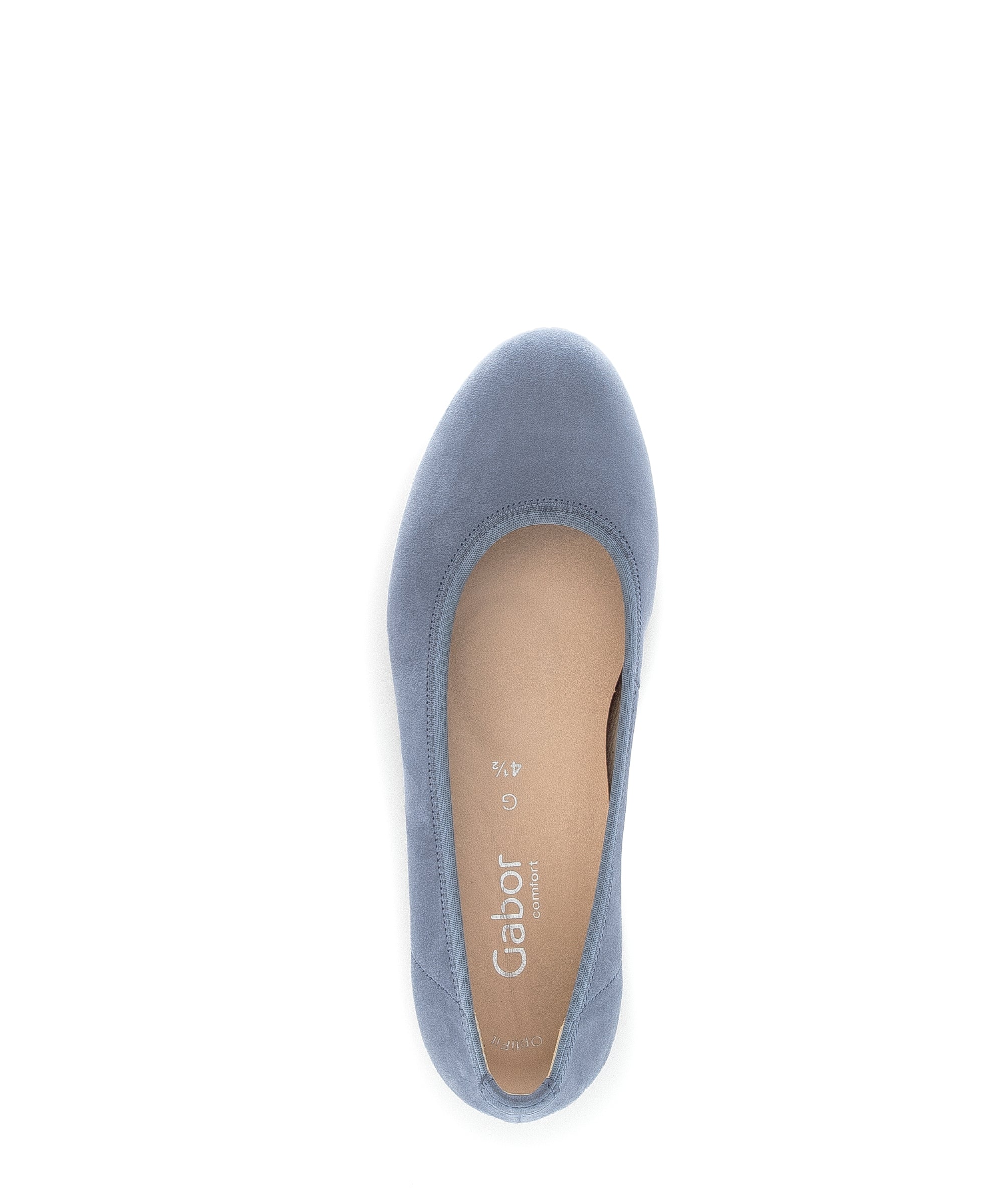 Ballerines bleues en cuir nubuck - Image 3