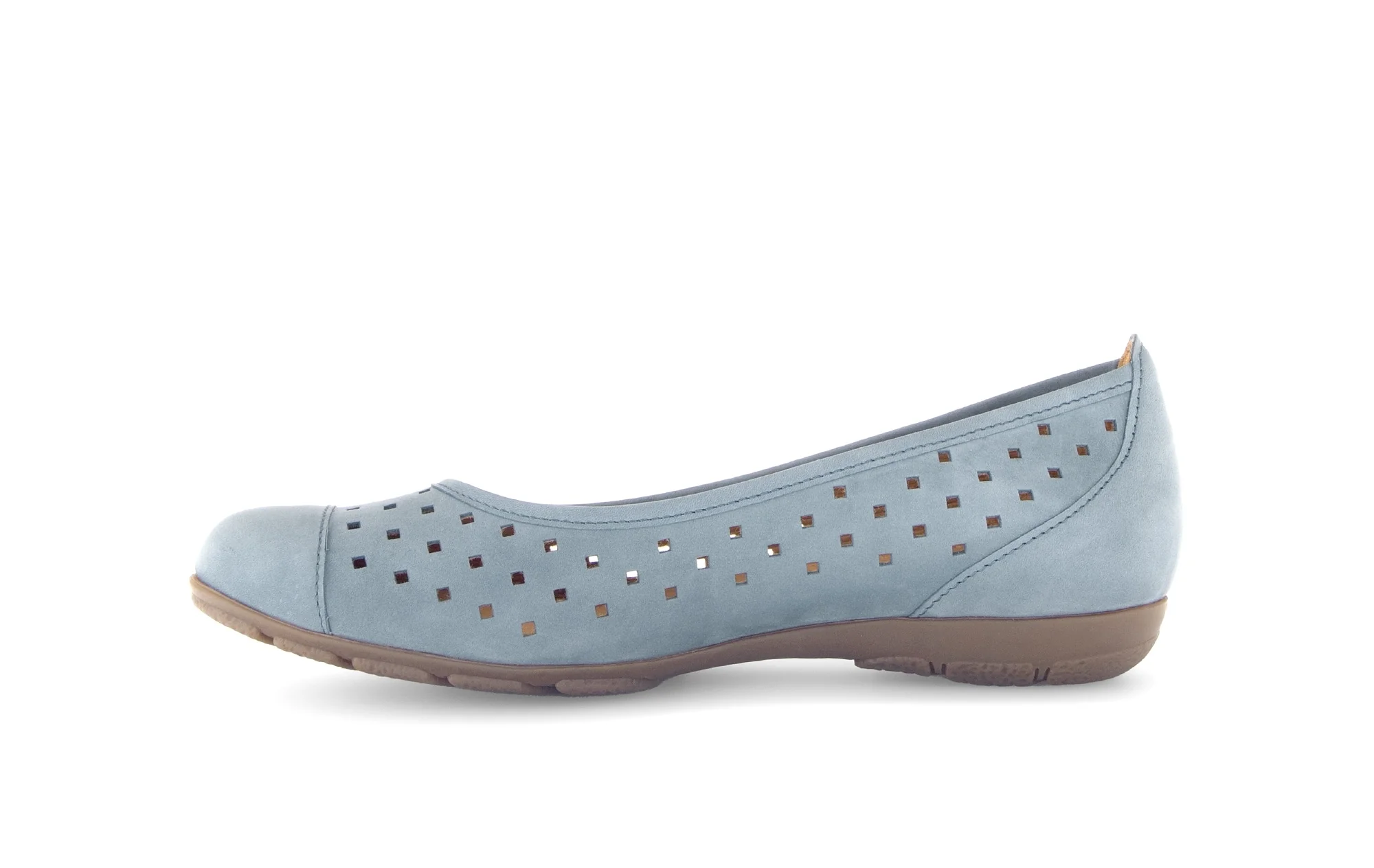 Ballerines bleues en cuir nubuck - Image 2