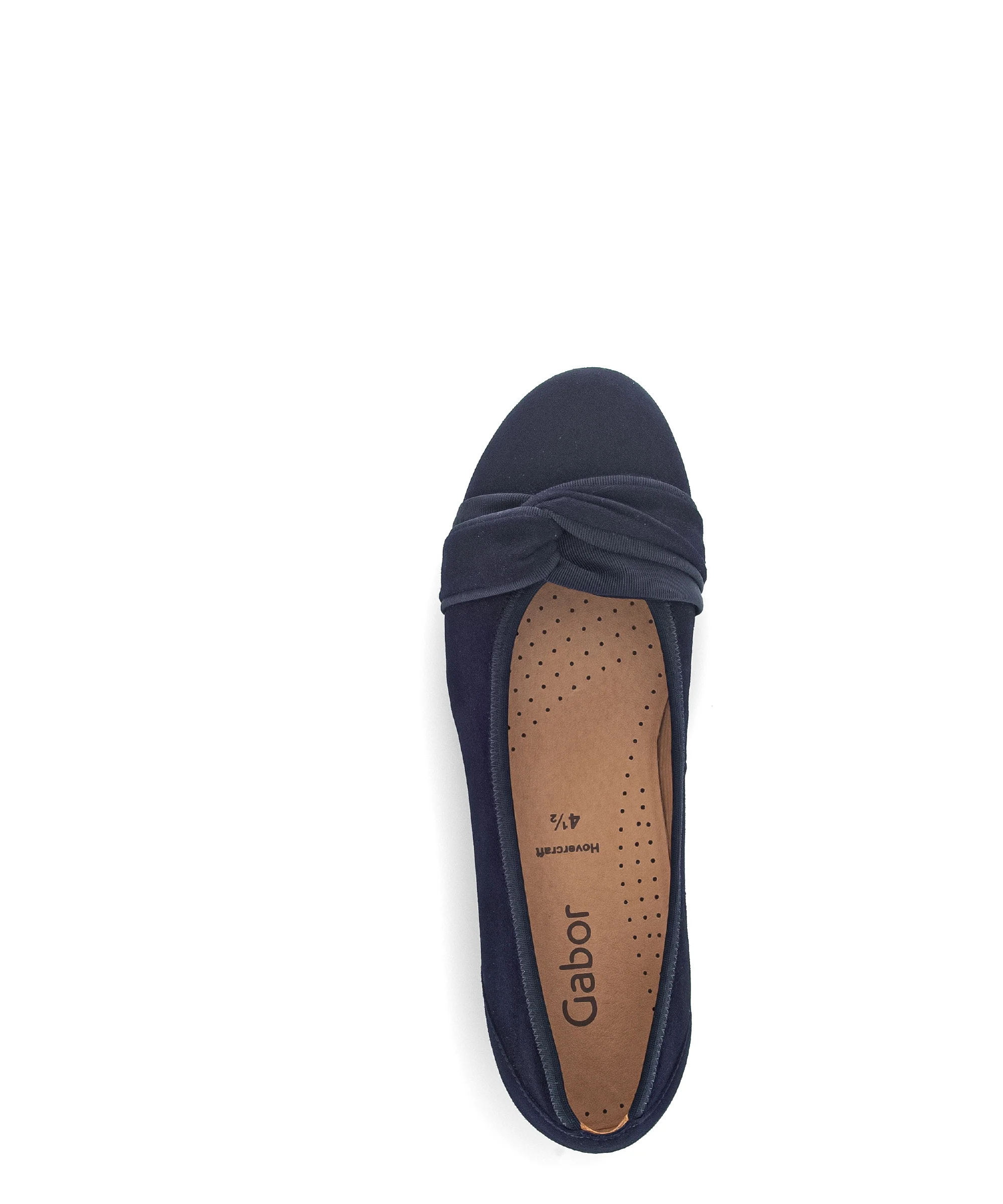 Ballerines bleues en cuir velours - Image 3