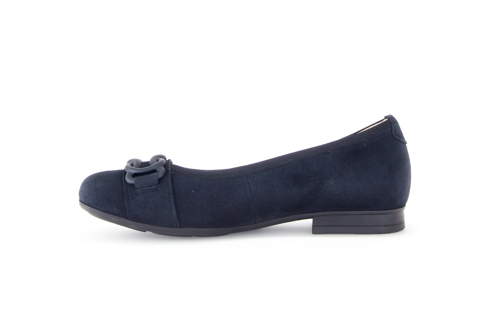 Ballerines bleues en cuir velours - Image 2