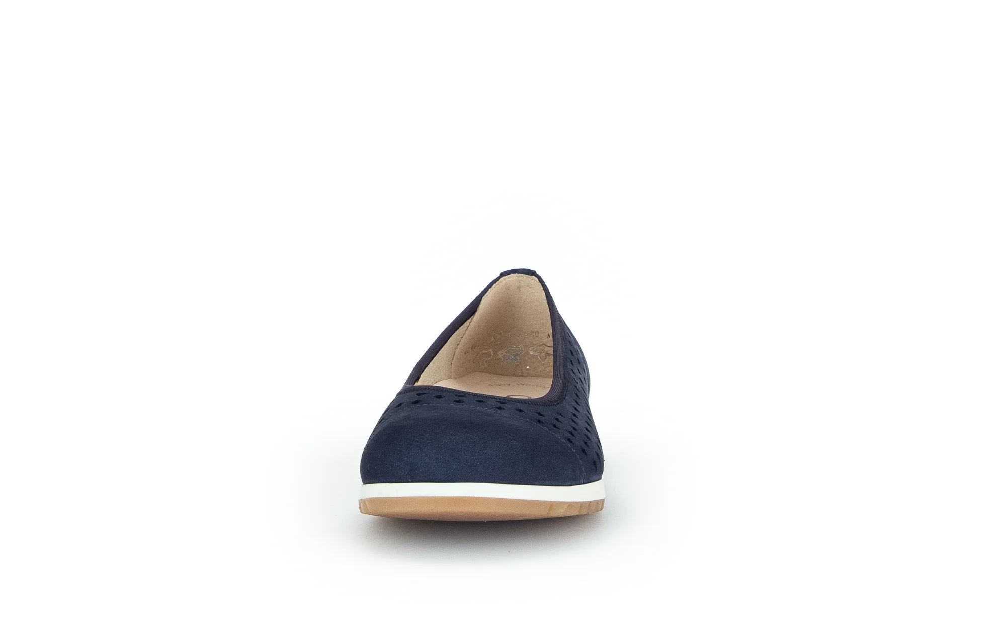 Ballerines bleues en cuir velours - Image 3
