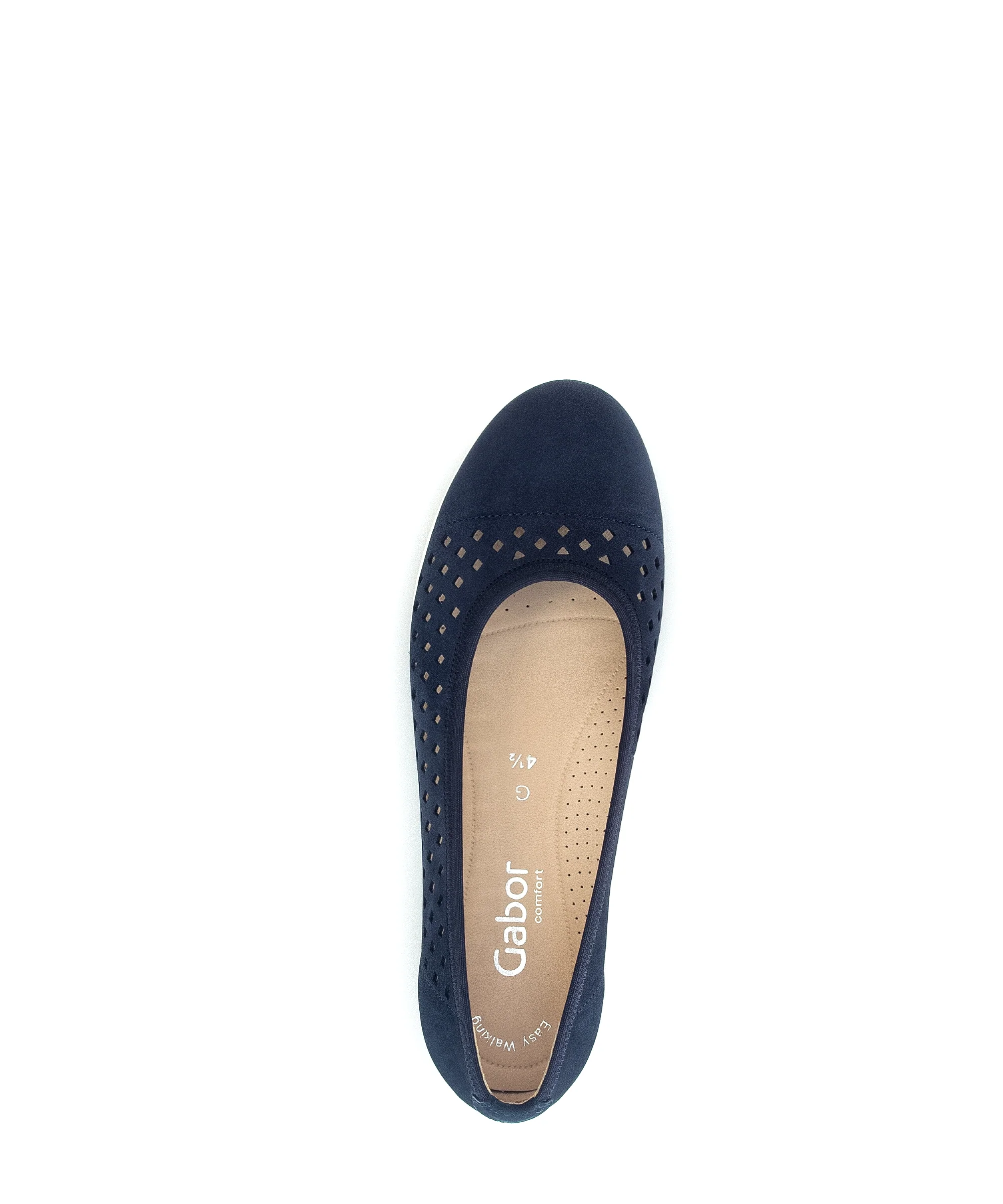 Ballerines bleues en cuir velours - Image 6
