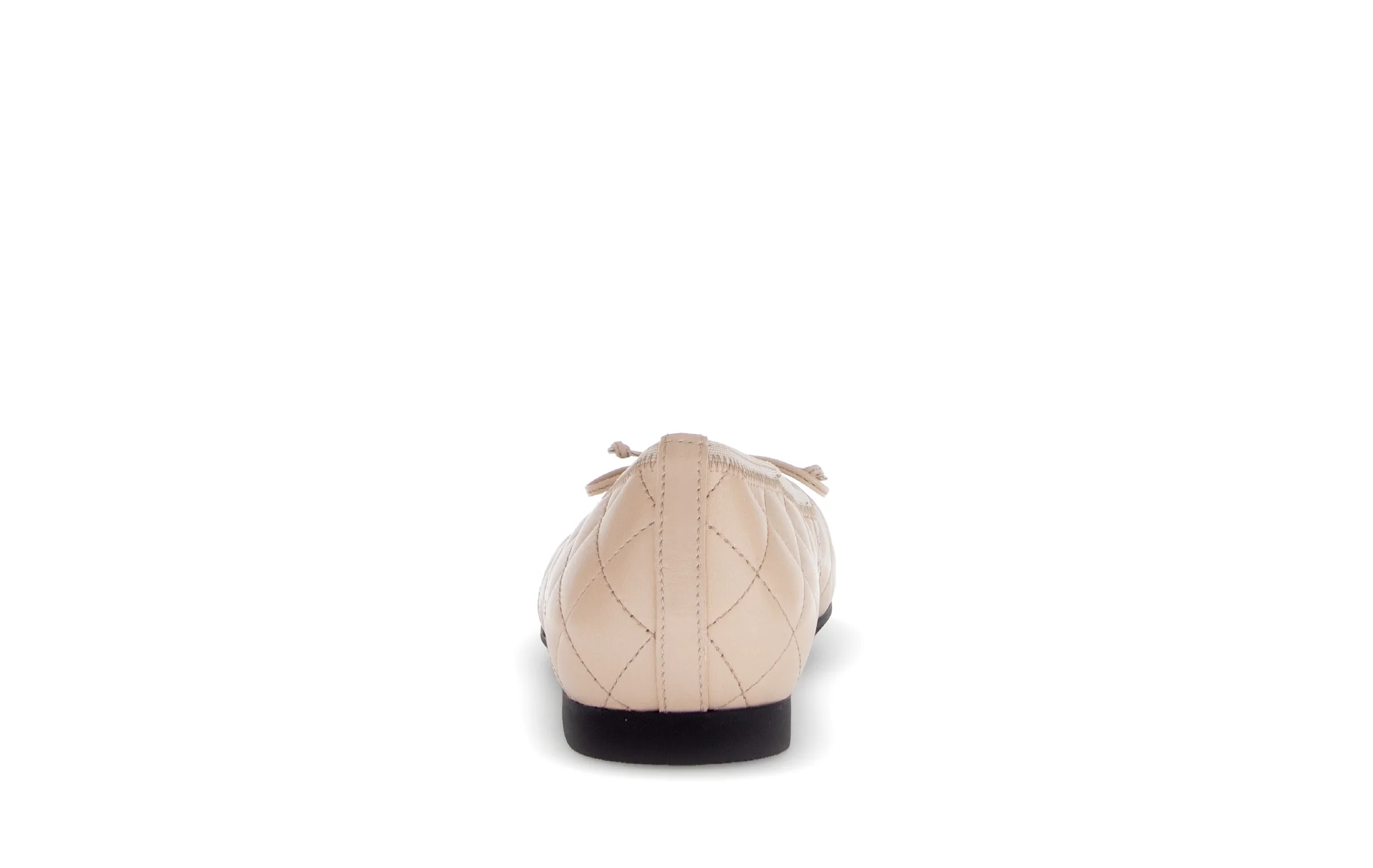 Ballerine beige matelassée bout vernis noir - Image 4