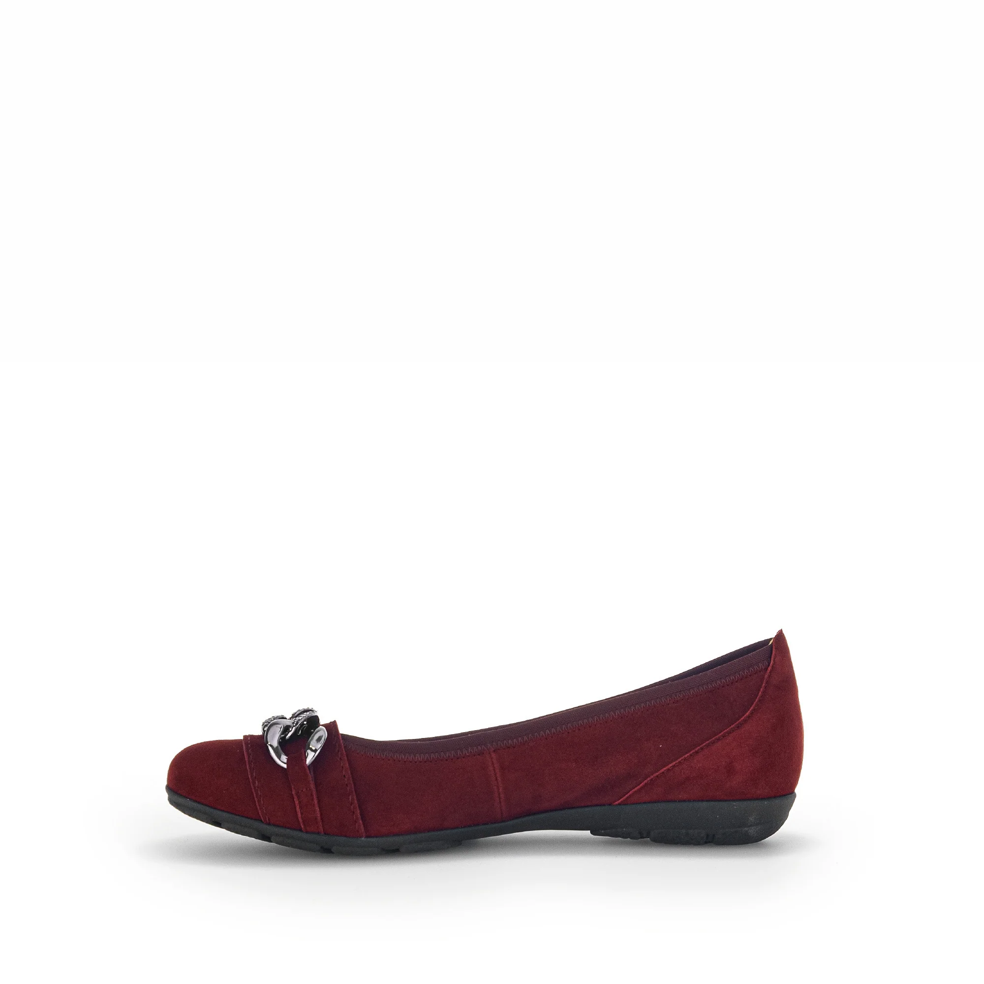 Ballerines bordeaux en velours - Image 2