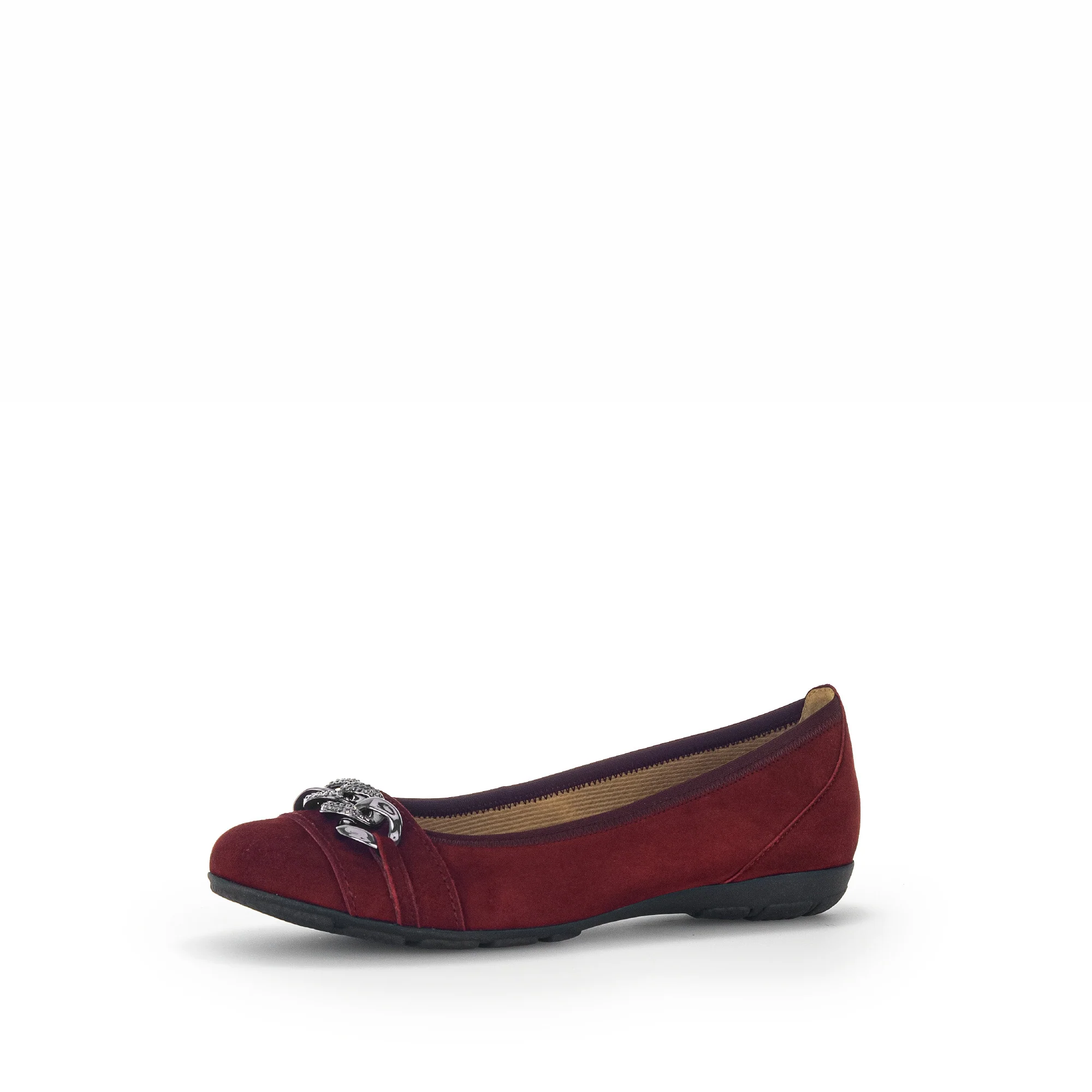 Ballerines bordeaux en velours - Image 3