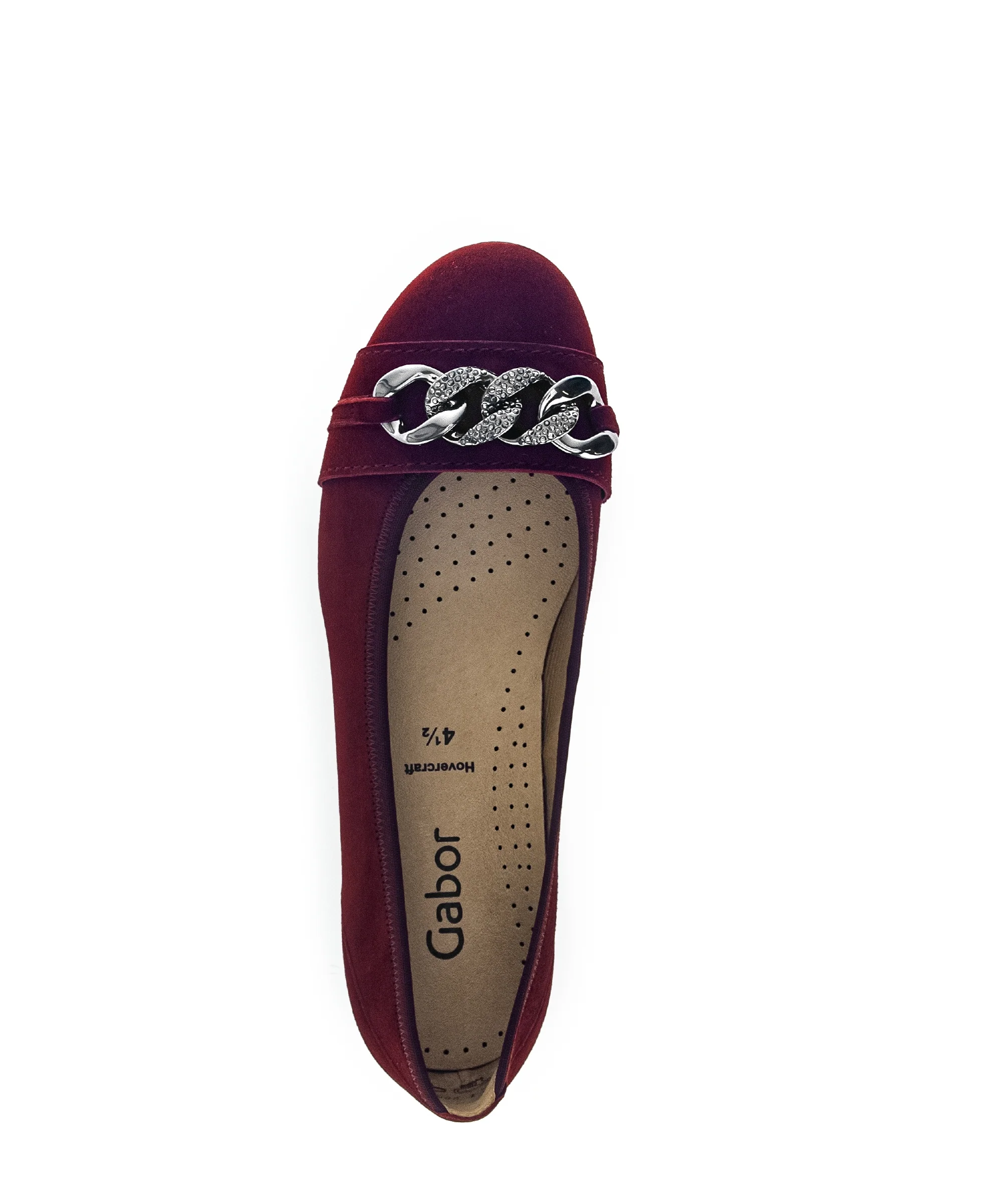 Ballerines bordeaux en velours - Image 4
