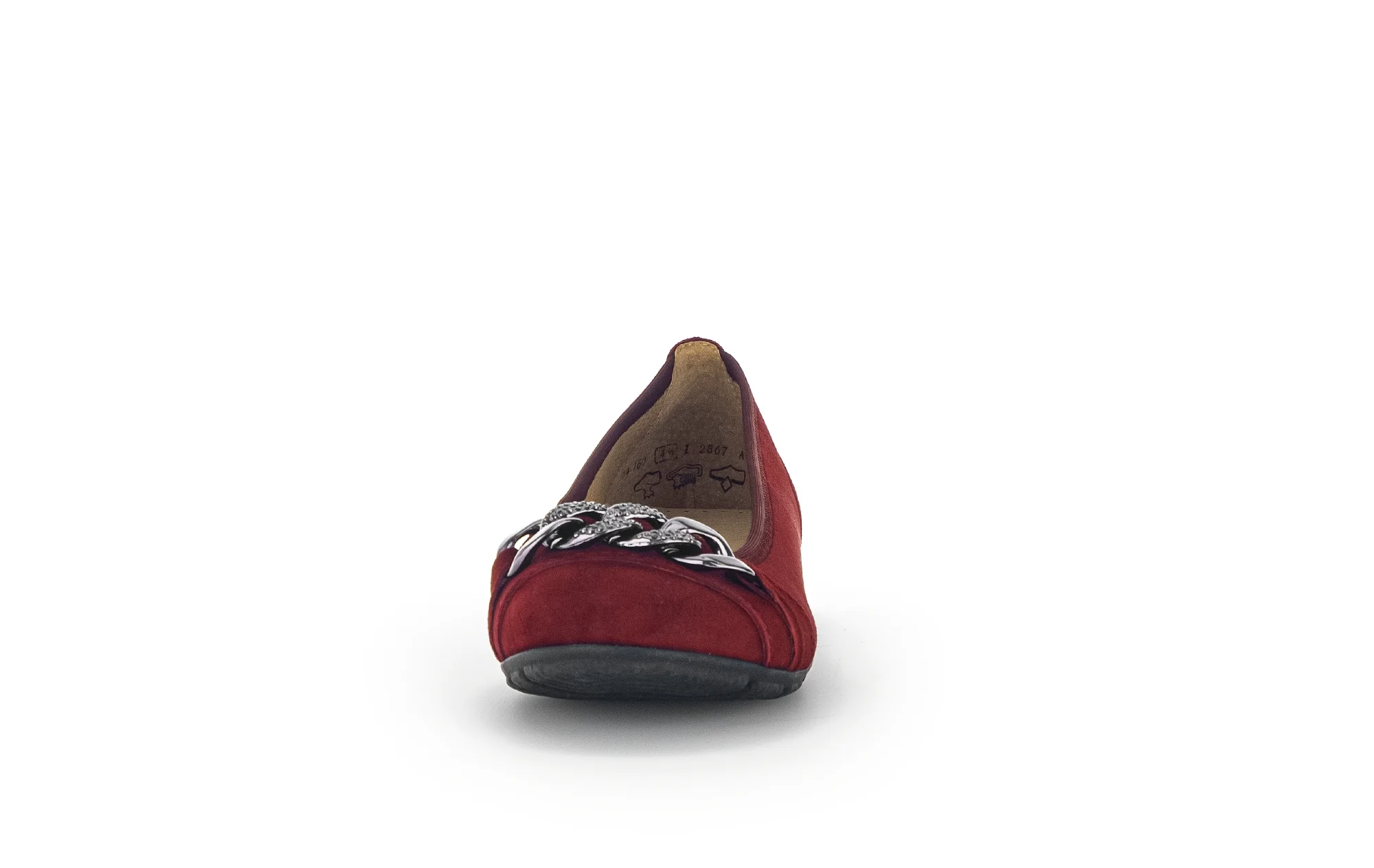 Ballerines bordeaux en velours - Image 5
