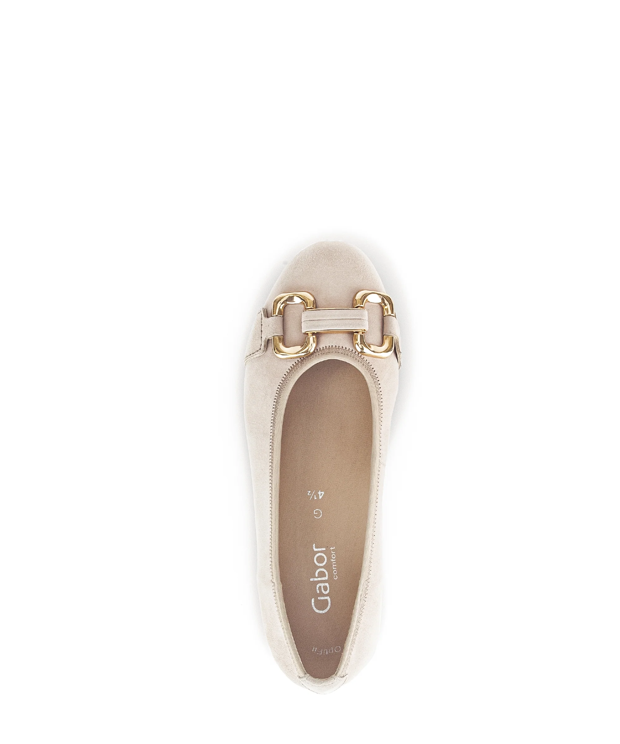Ballerines brunes en cuir velours - Image 3