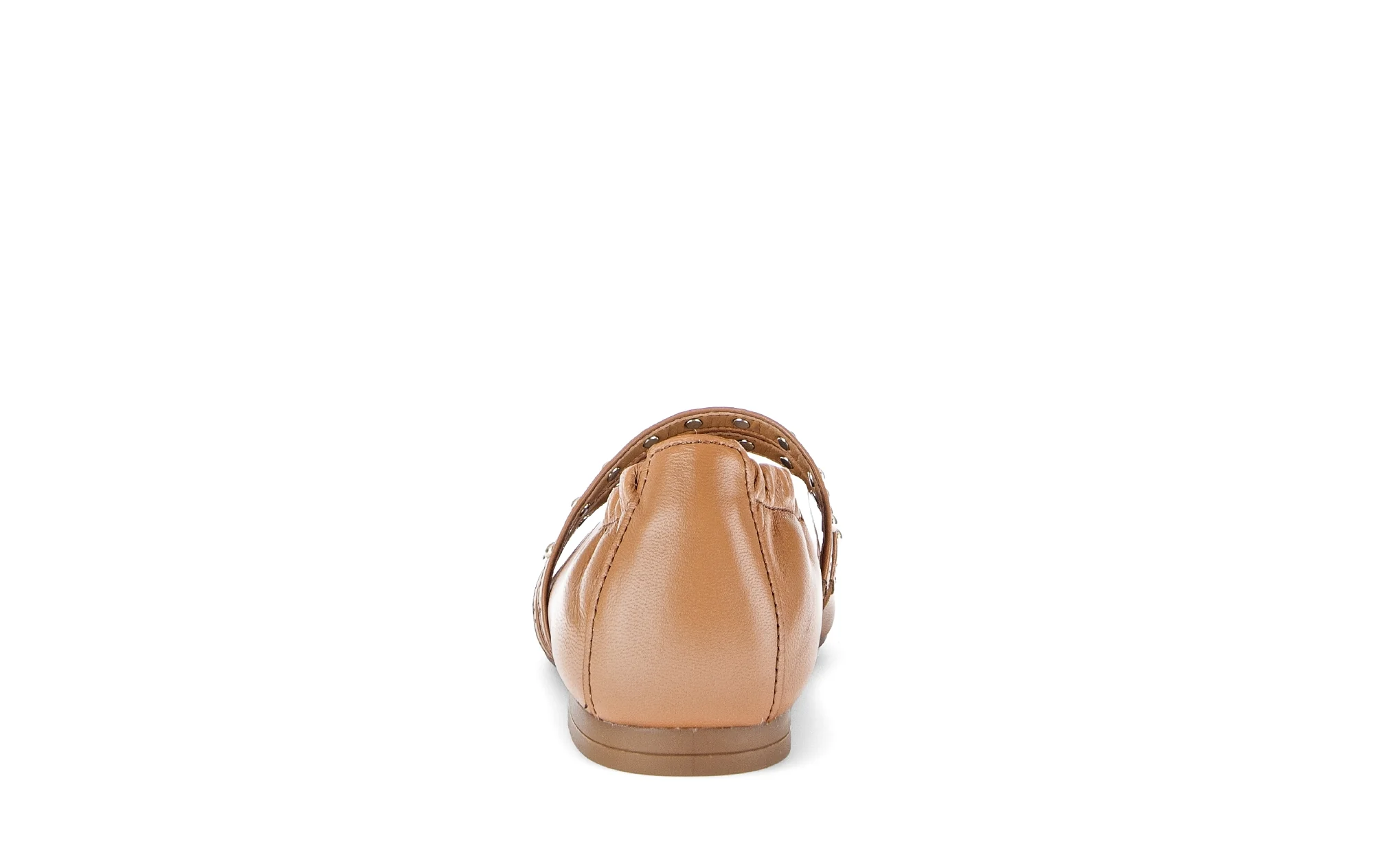 Ballerines cognac en cuir lisse - Image 4