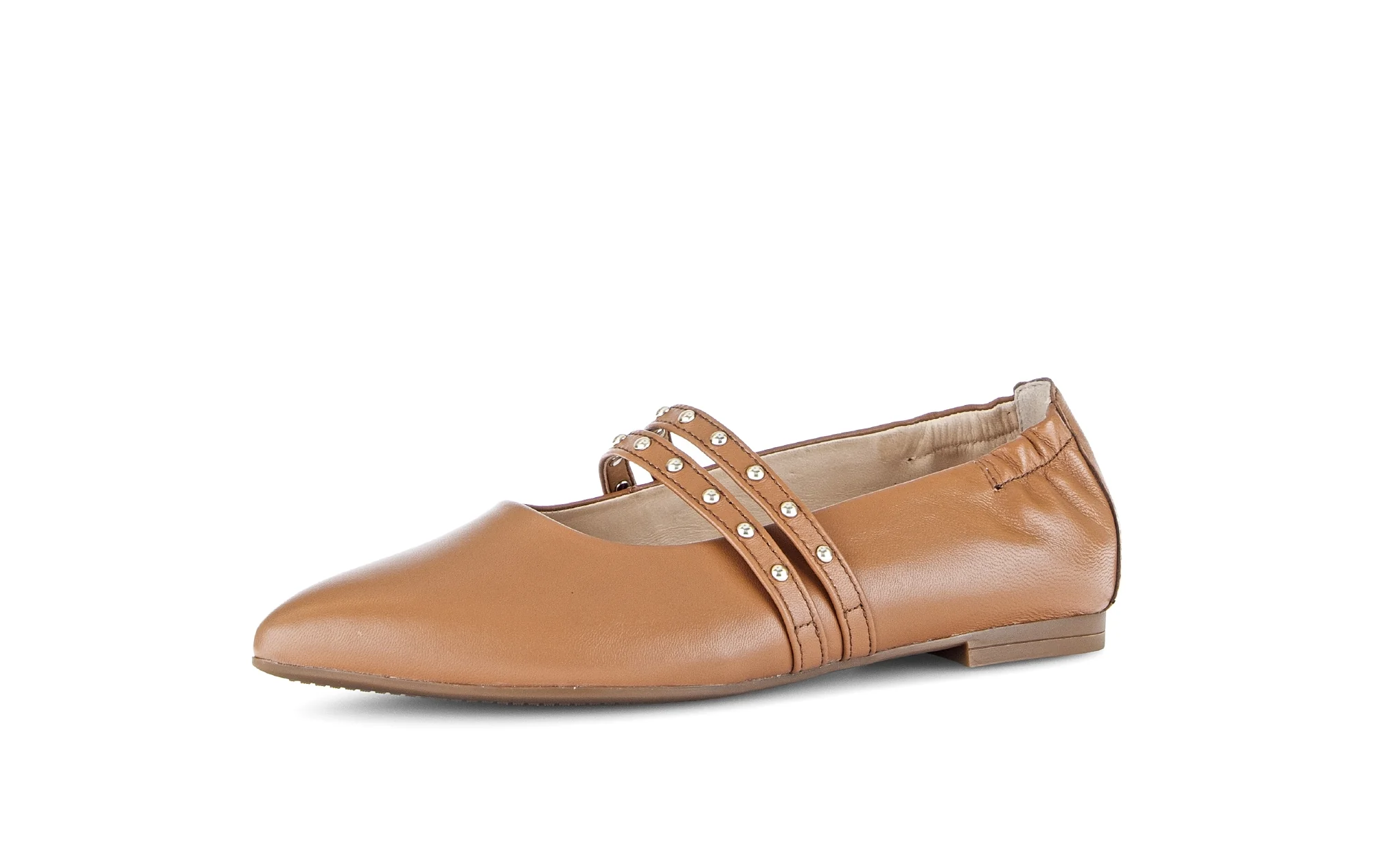 Ballerines cognac en cuir lisse - Image 6