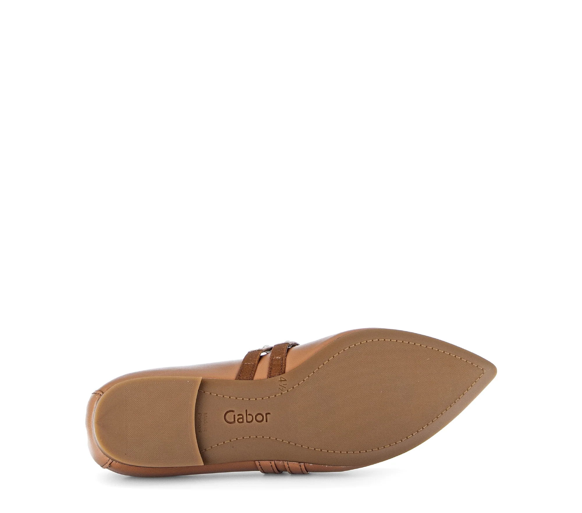 Ballerines cognac en cuir lisse - Image 7
