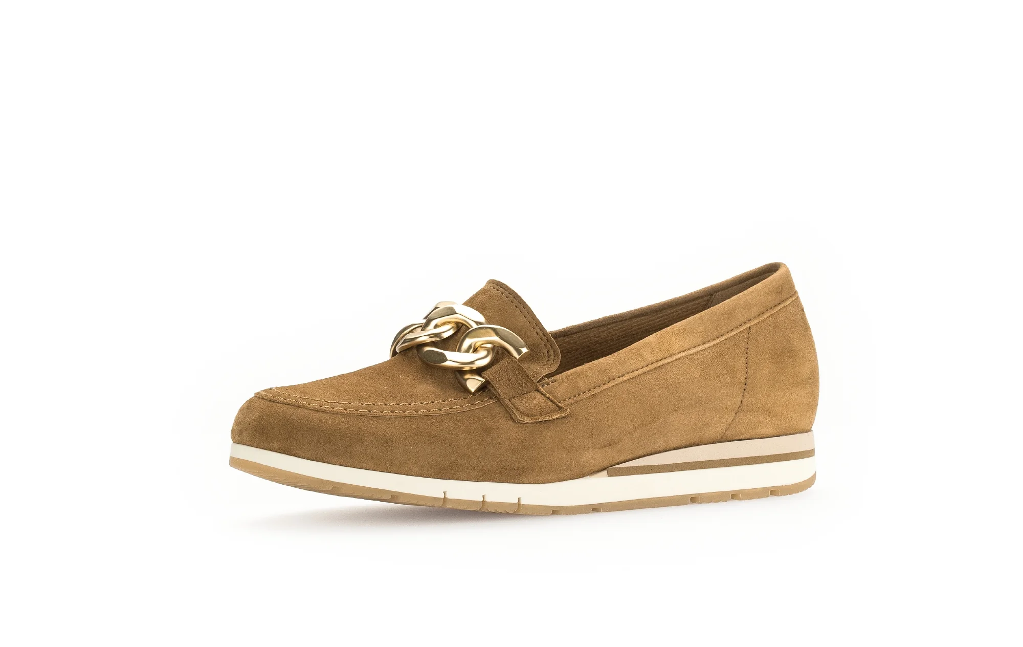 Ballerines cognac en cuir velours - Image 3
