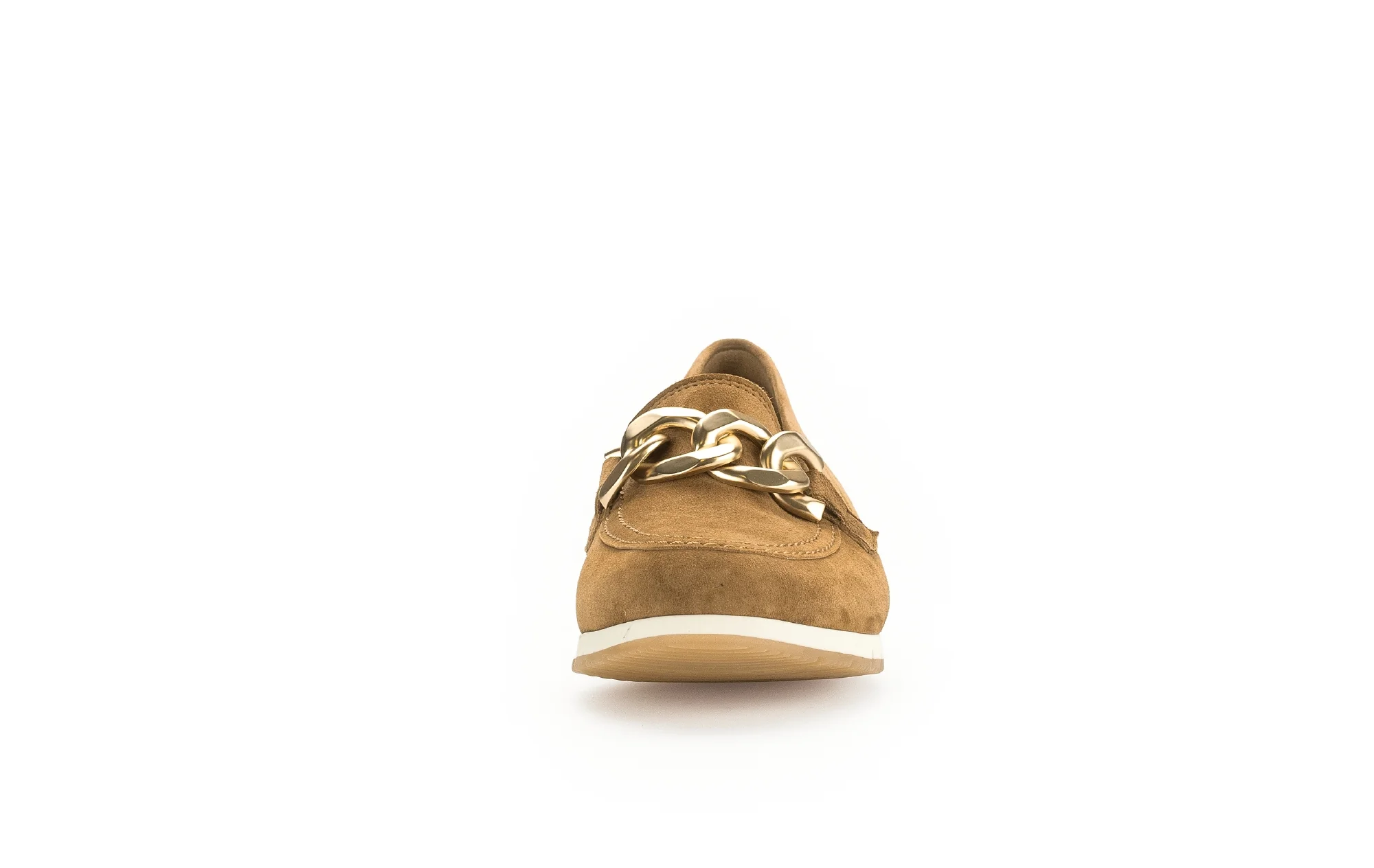 Ballerines cognac en cuir velours - Image 4